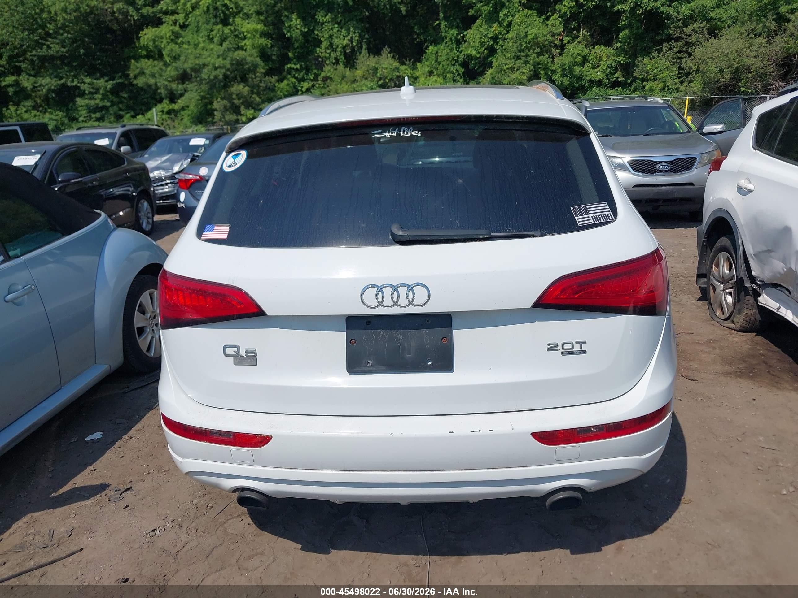 2014 Audi Q5 2.0t Premium White vin: WA1LFAFP0EA080661