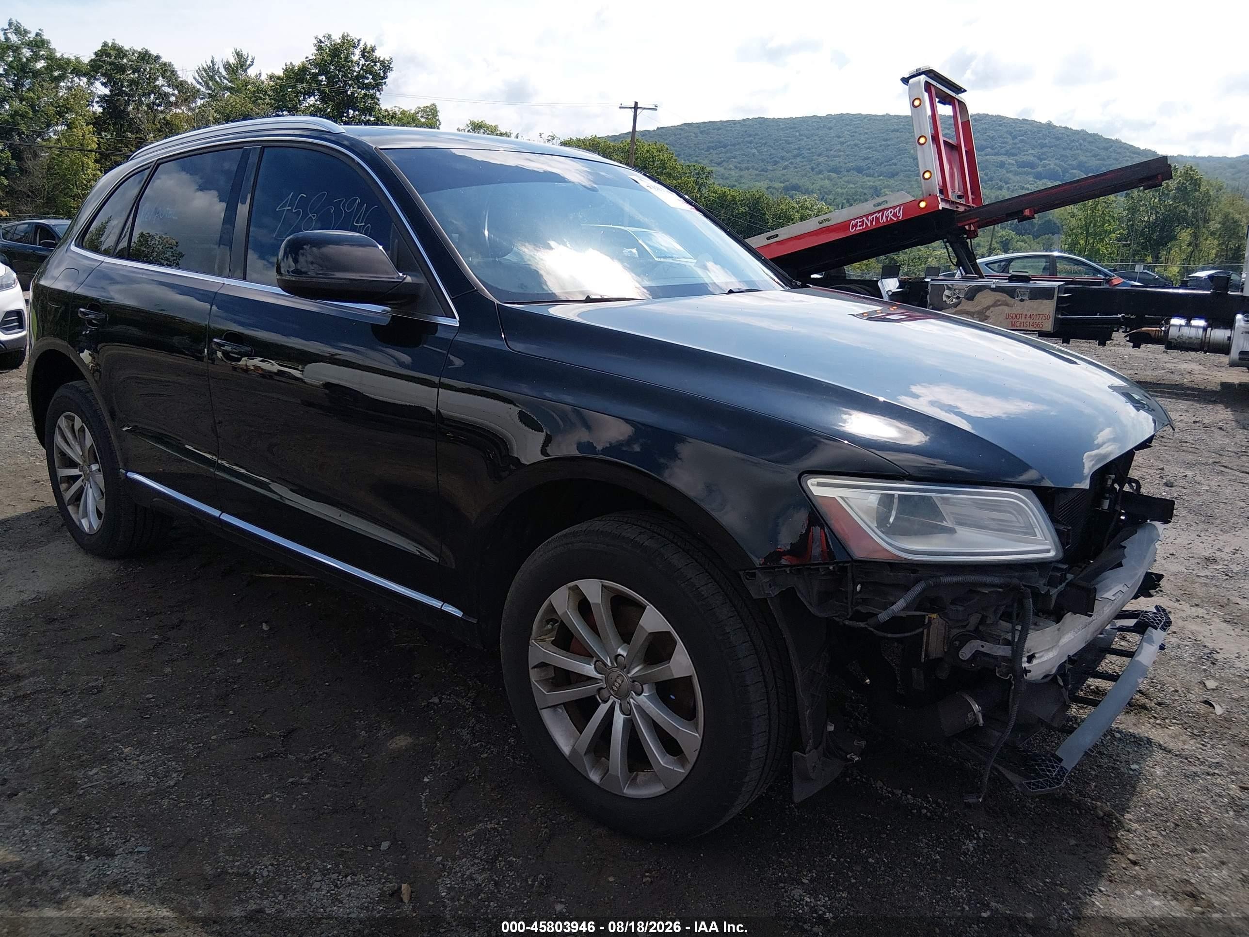 2014 Audi Q5 2.0t Premium Черный vin: WA1LFAFP0EA119507