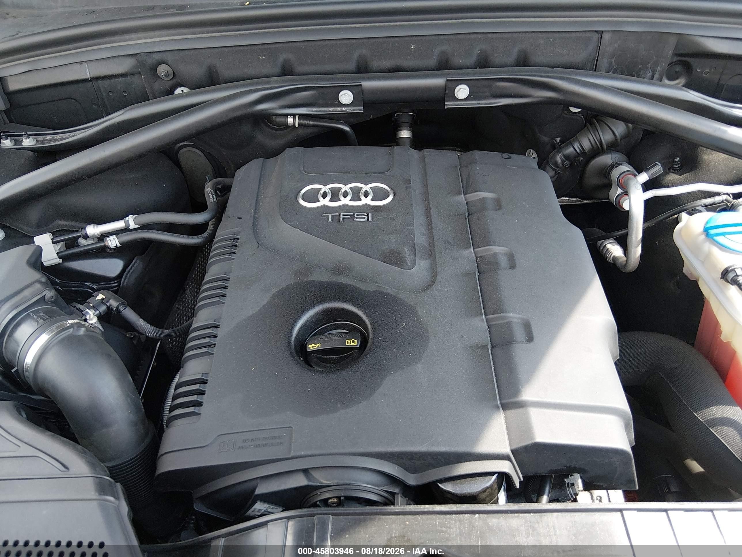 2014 Audi Q5 2.0t Premium Черный vin: WA1LFAFP0EA119507
