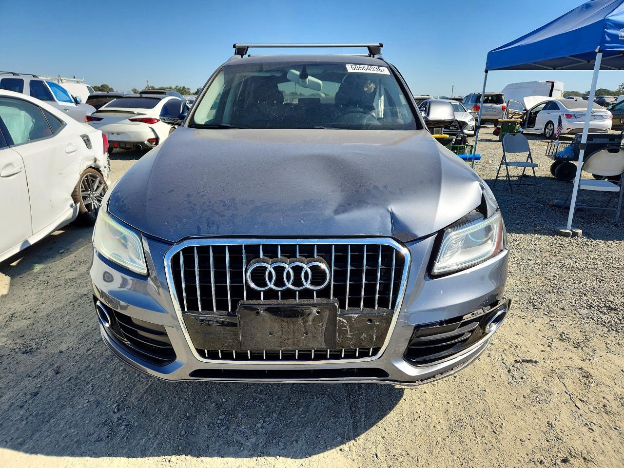 2015 Audi Q5 Premium Plus Gray vin: WA1LFAFP0FA124126