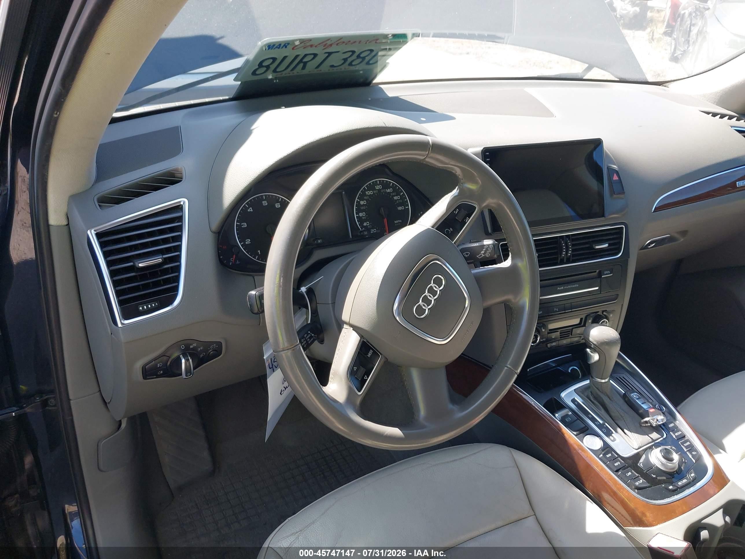 2012 Audi Q5 2.0t Premium Black vin: WA1LFAFP1CA088491