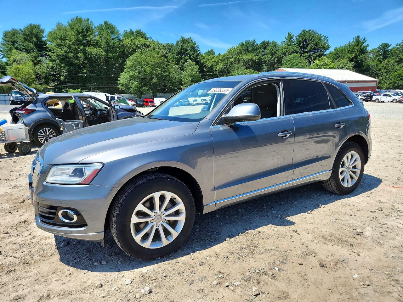 2014 Audi Q5 Premium Plus Gray vin: WA1LFAFP1EA127700