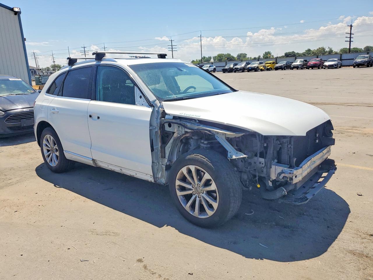 2015 Audi Q5 Premium Plus White vin: WA1LFAFP1FA092447