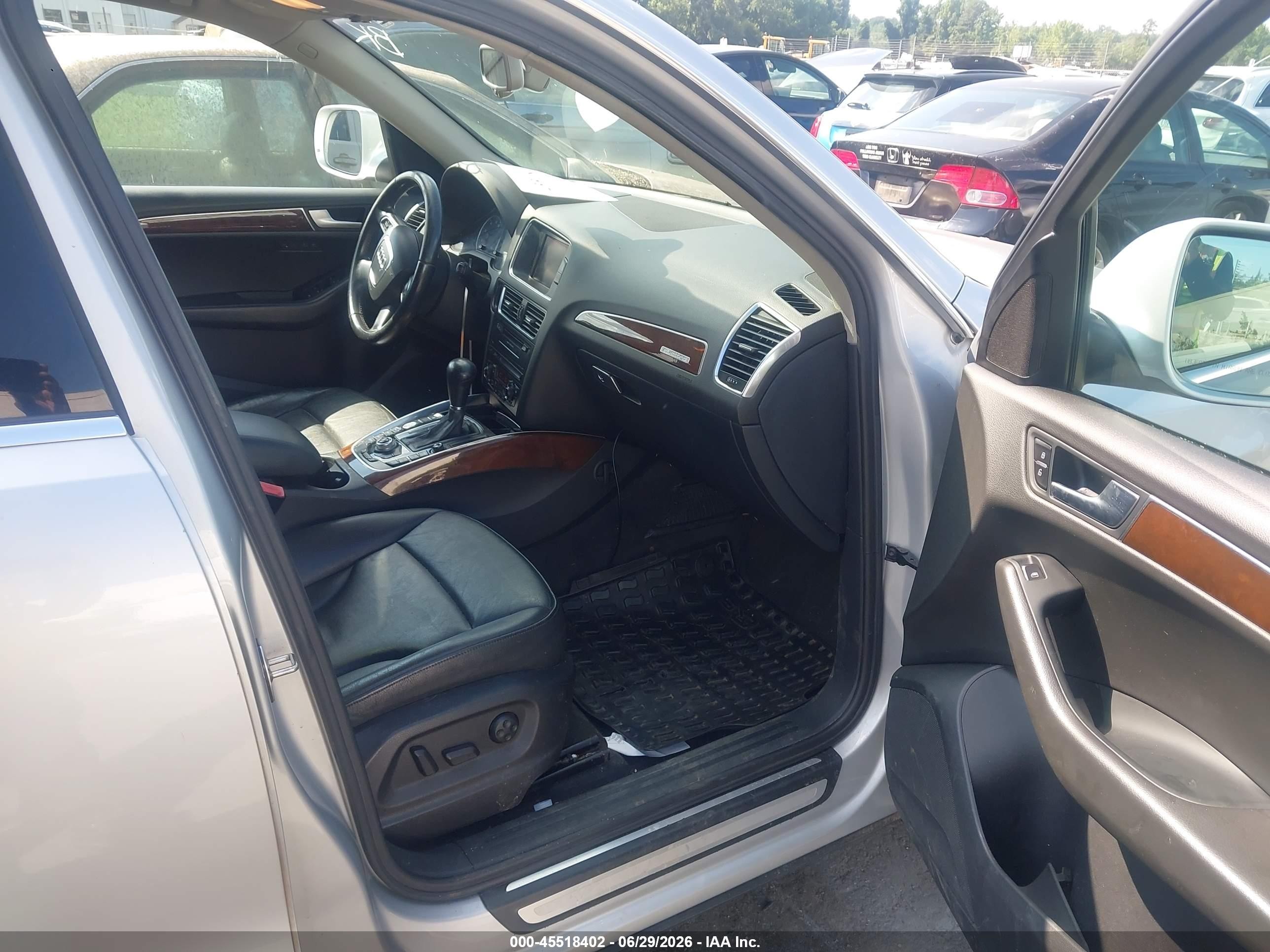 2012 Audi Q5 2.0t Premium Silver vin: WA1LFAFP2CA074180
