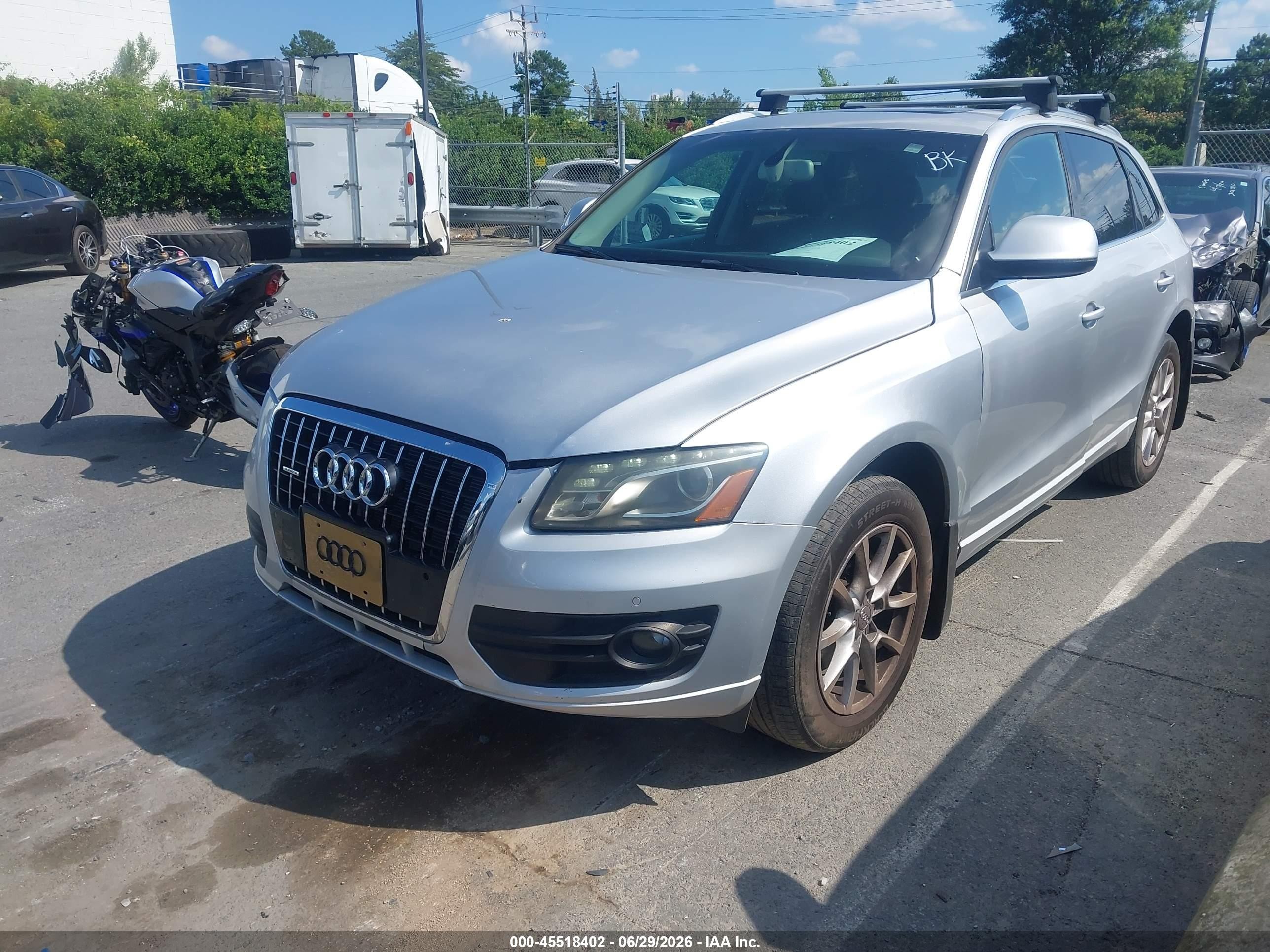 2012 Audi Q5 2.0t Premium Silver vin: WA1LFAFP2CA074180