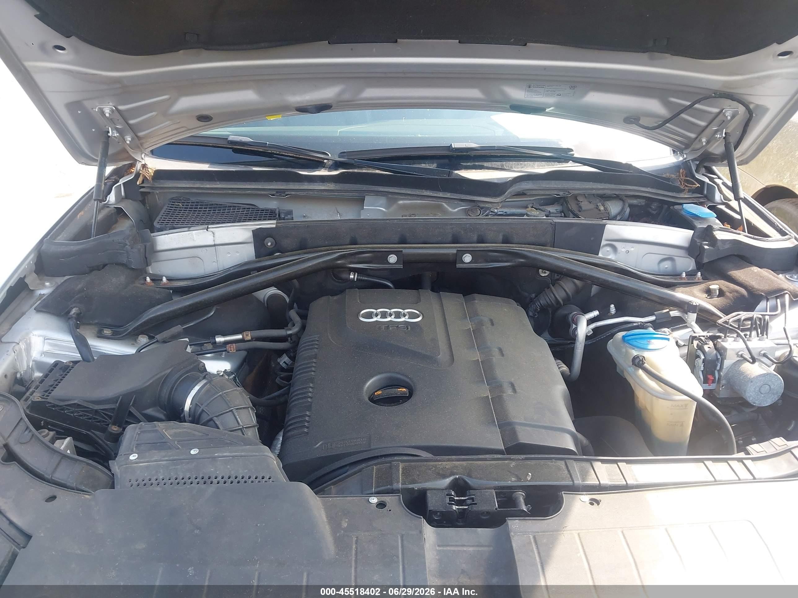2012 Audi Q5 2.0t Premium Silver vin: WA1LFAFP2CA074180