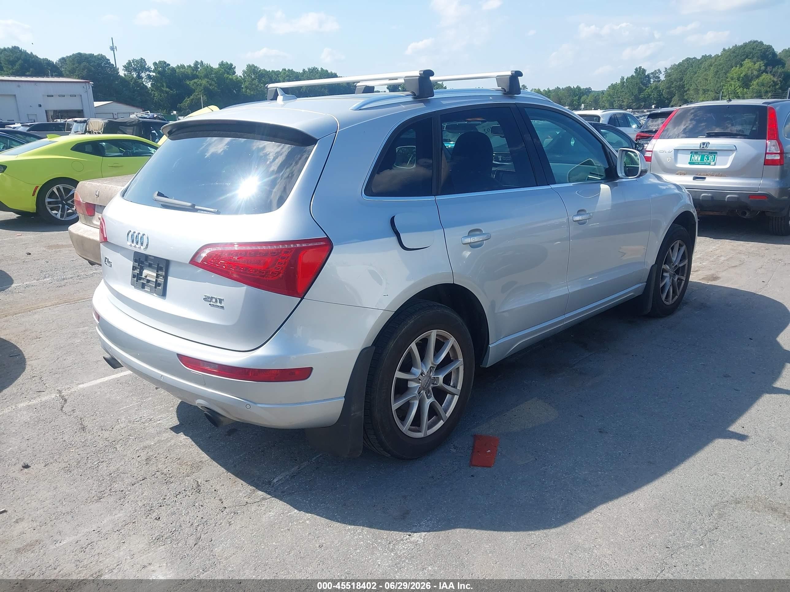 2012 Audi Q5 2.0t Premium Silver vin: WA1LFAFP2CA074180