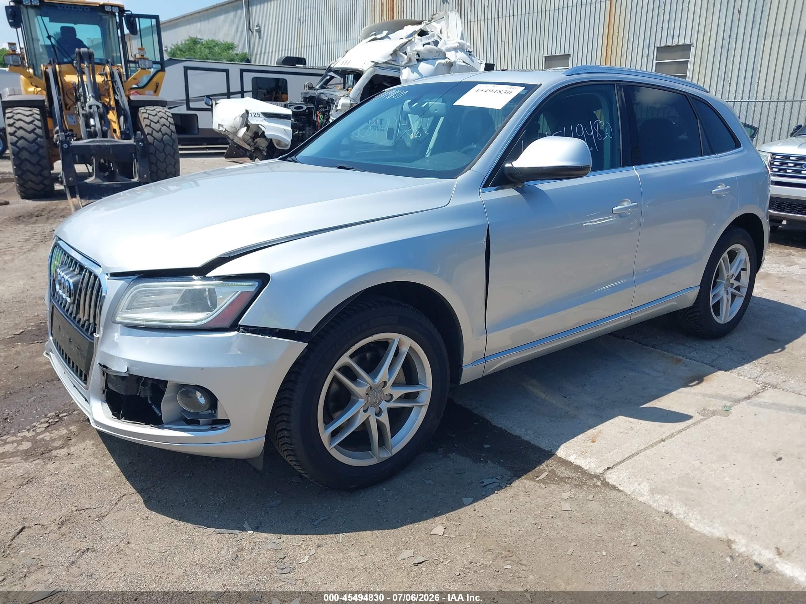 2013 Audi Q5 2.0t Premium Silver vin: WA1LFAFP2DA046445