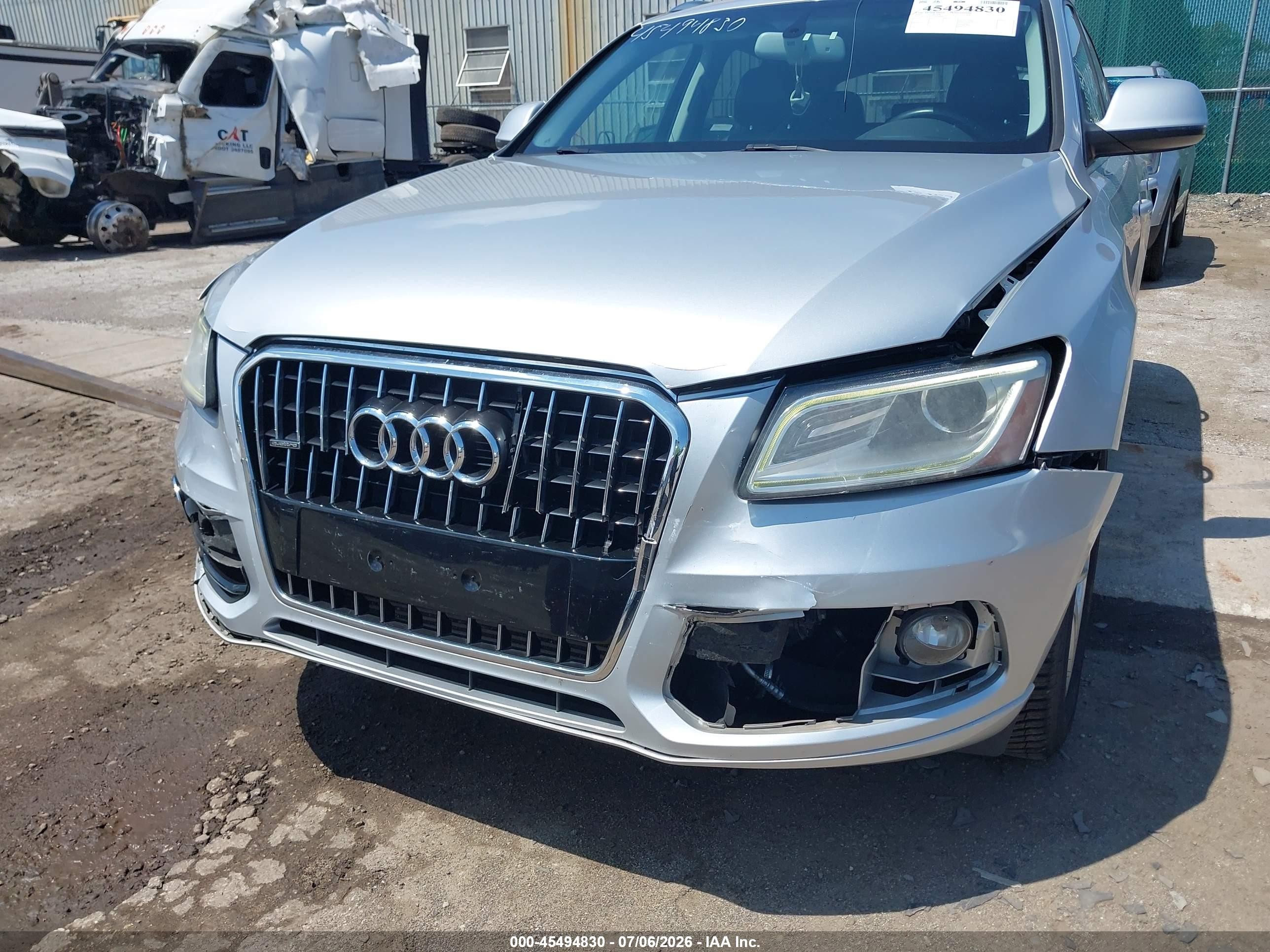 2013 Audi Q5 2.0t Premium Silver vin: WA1LFAFP2DA046445