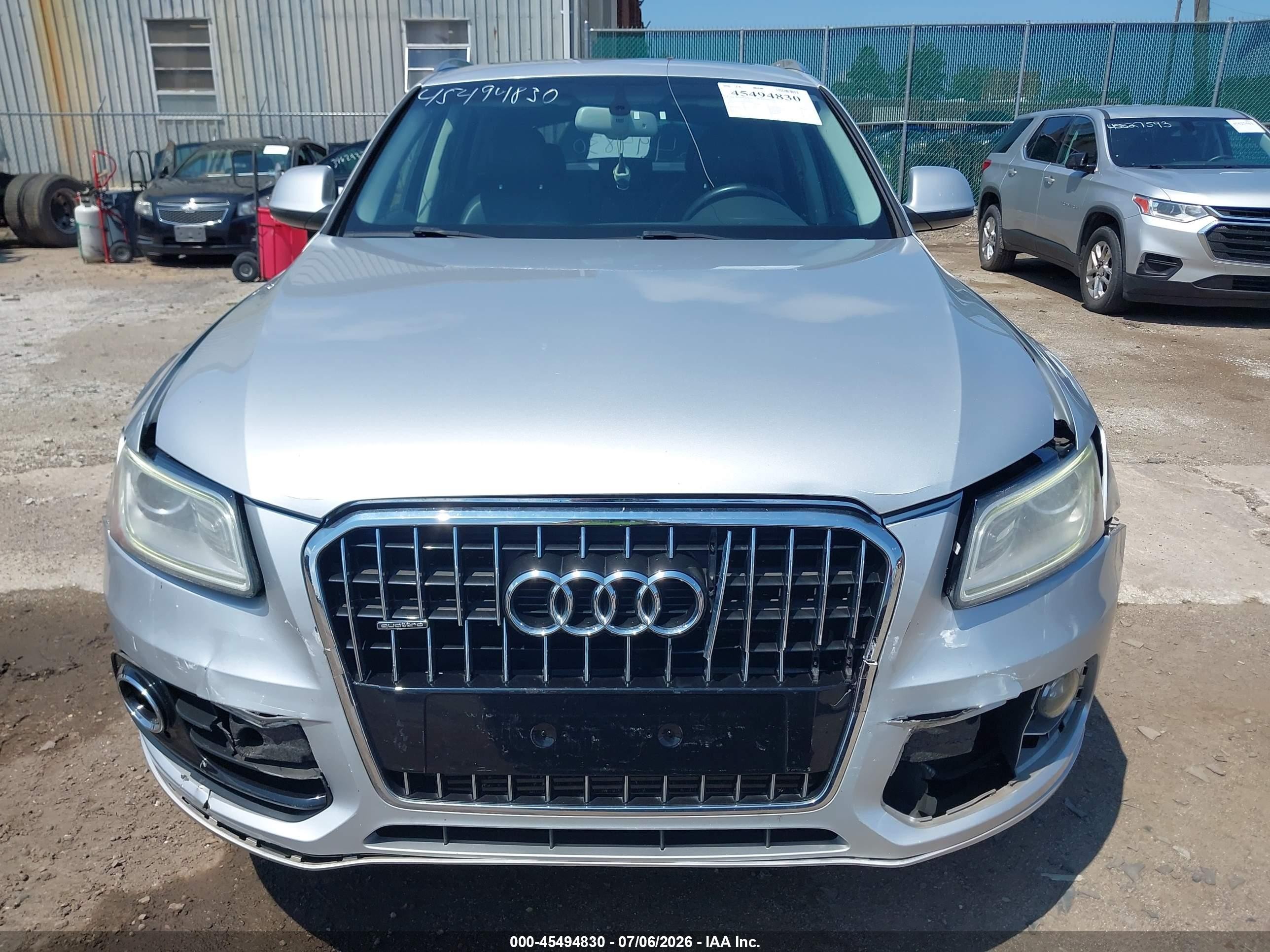 2013 Audi Q5 2.0t Premium Silver vin: WA1LFAFP2DA046445