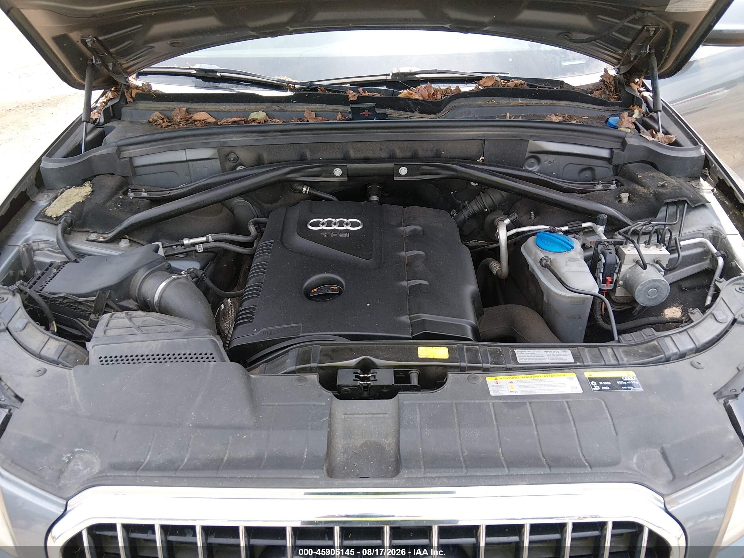 2013 Audi Q5 2.0t Premium Gray vin: WA1LFAFP2DA101041