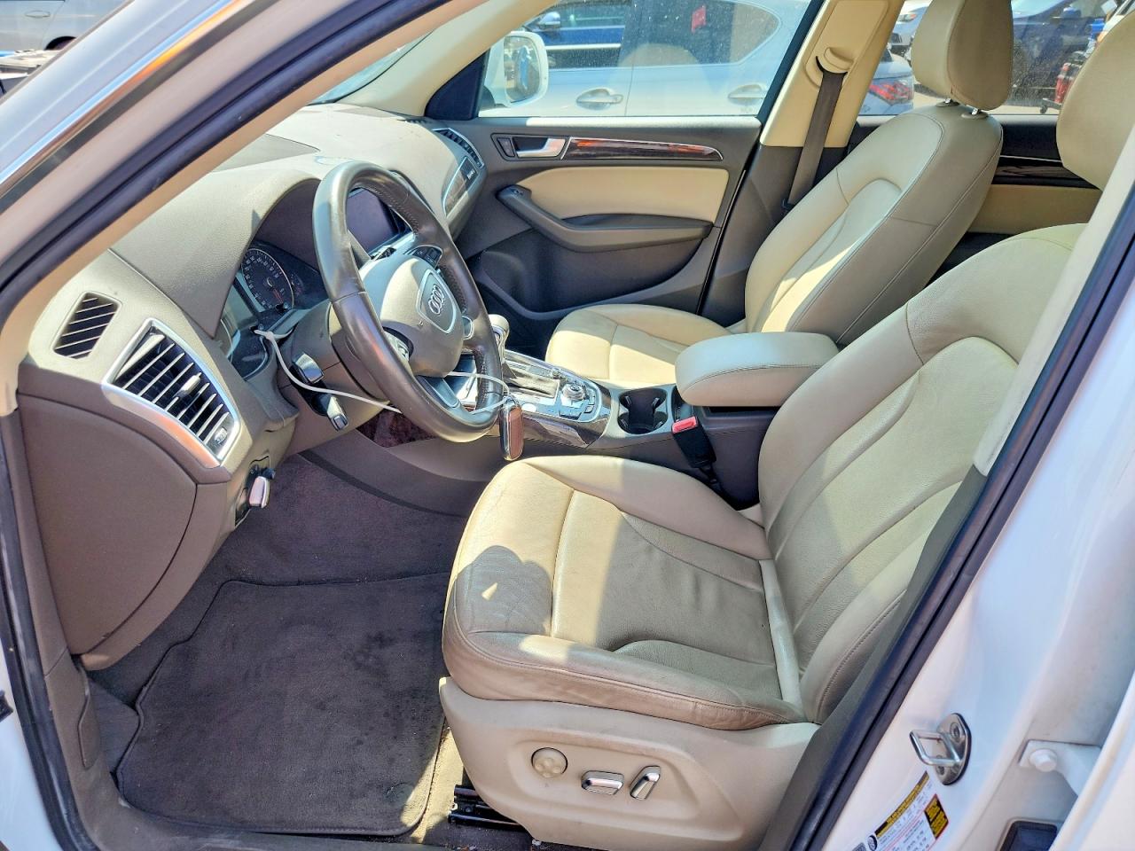 2014 Audi Q5 Premium Plus White vin: WA1LFAFP2EA054515