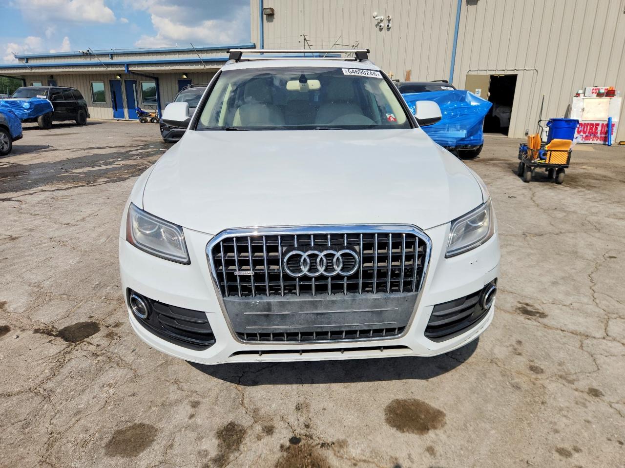 2014 Audi Q5 Premium Plus White vin: WA1LFAFP2EA079933
