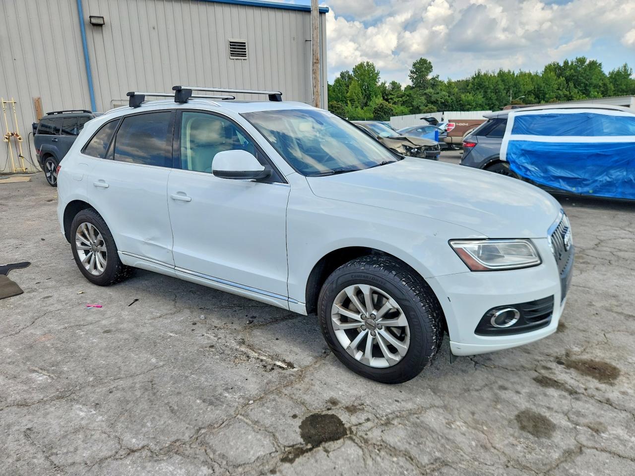 2014 Audi Q5 Premium Plus White vin: WA1LFAFP2EA079933