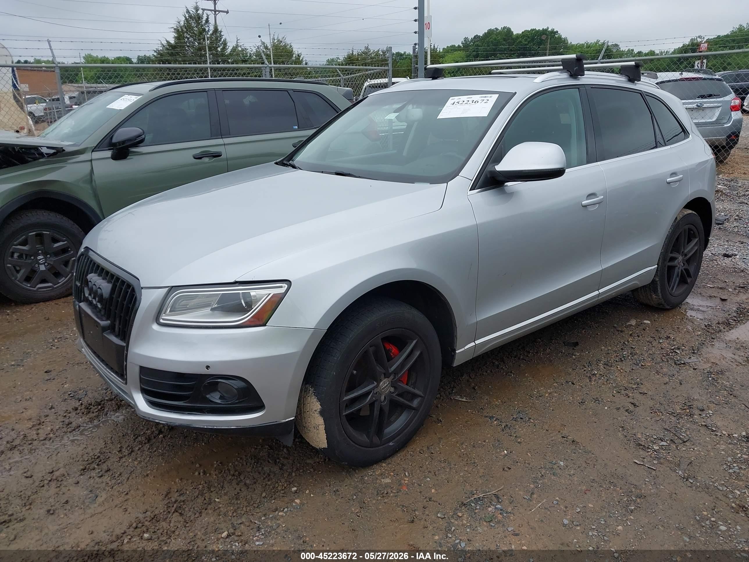 2014 Audi Q5 2.0t Premium Silver vin: WA1LFAFP2EA081567