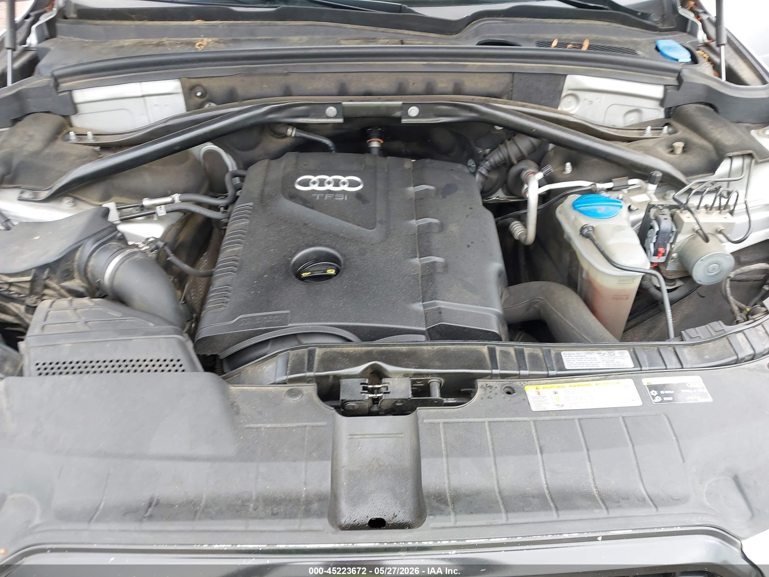 2014 Audi Q5 2.0t Premium Silver vin: WA1LFAFP2EA081567