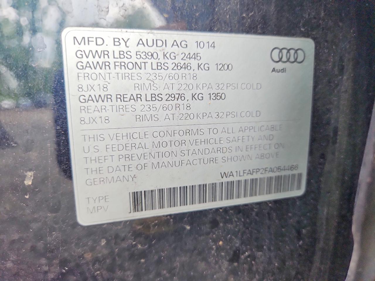 2015 Audi Q5 Premium Plus Blue vin: WA1LFAFP2FA054466