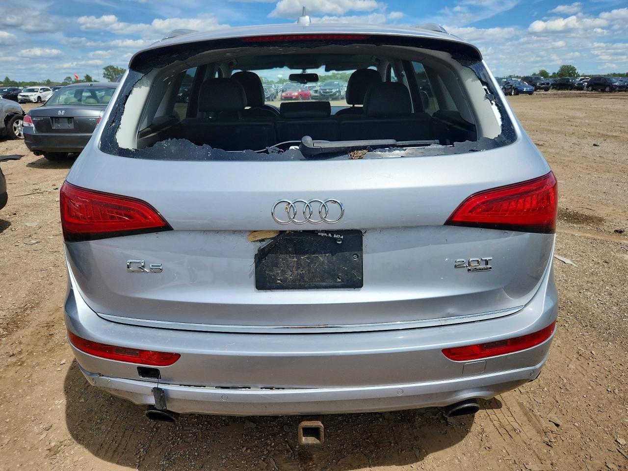 2015 Audi Q5 Premium Plus Серебряный vin: WA1LFAFP2FA058565