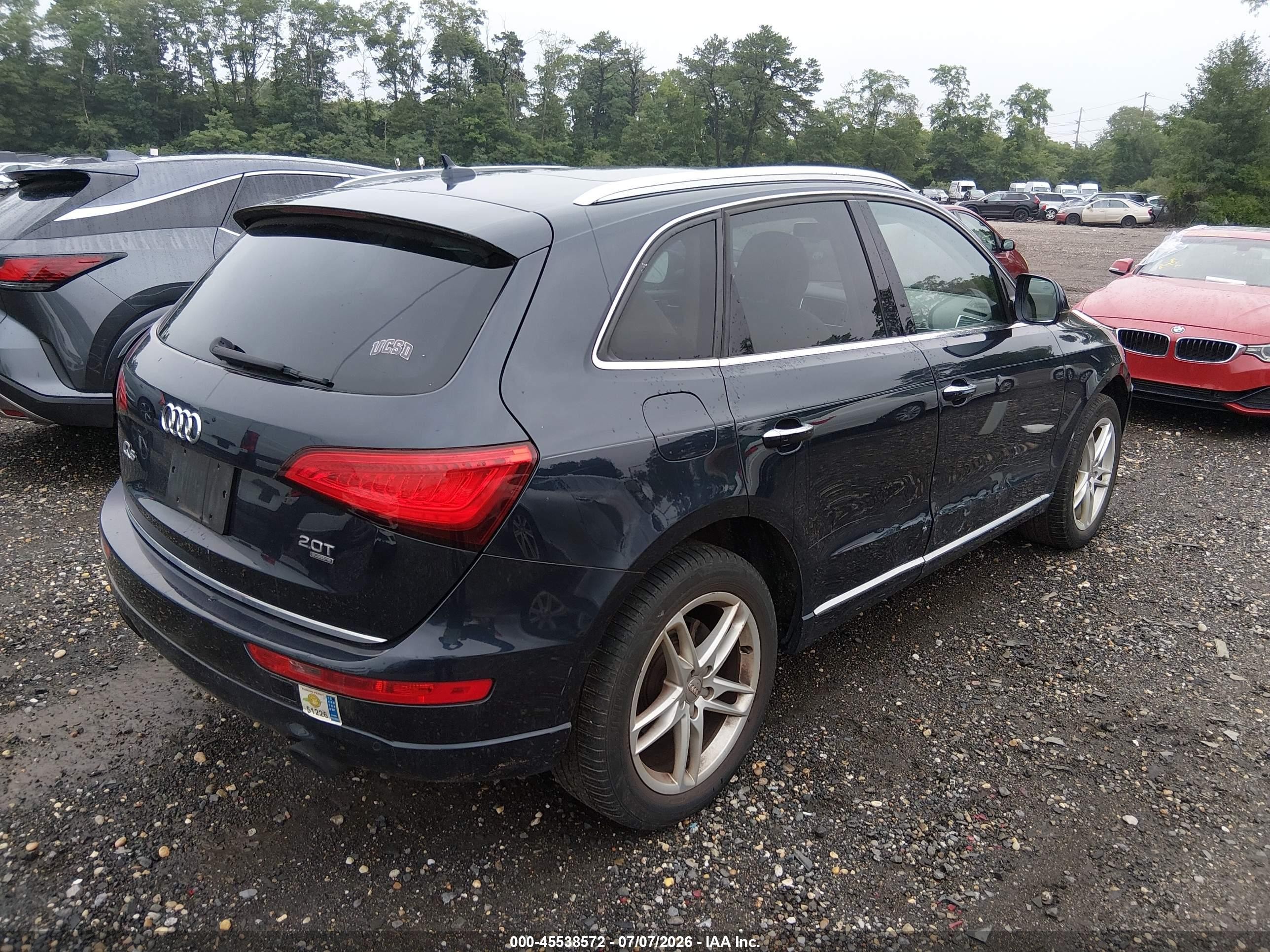 2015 Audi Q5 2.0t Premium Gray vin: WA1LFAFP2FA058789