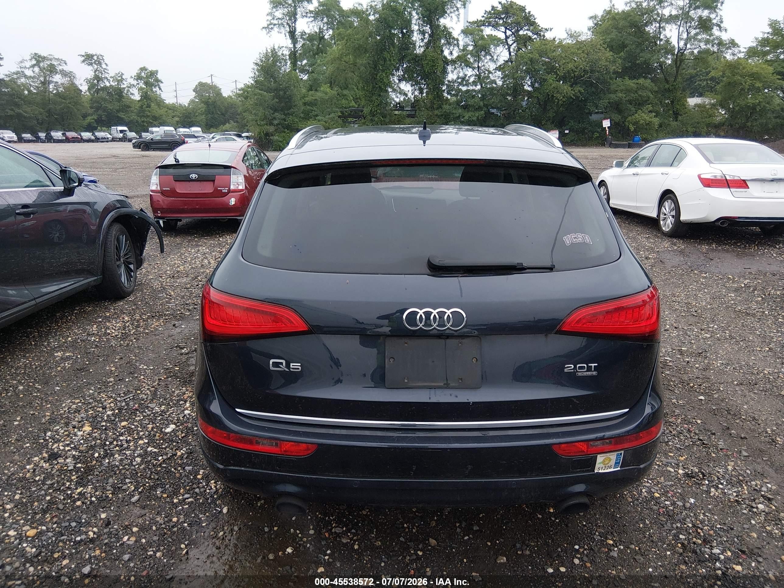2015 Audi Q5 2.0t Premium Gray vin: WA1LFAFP2FA058789