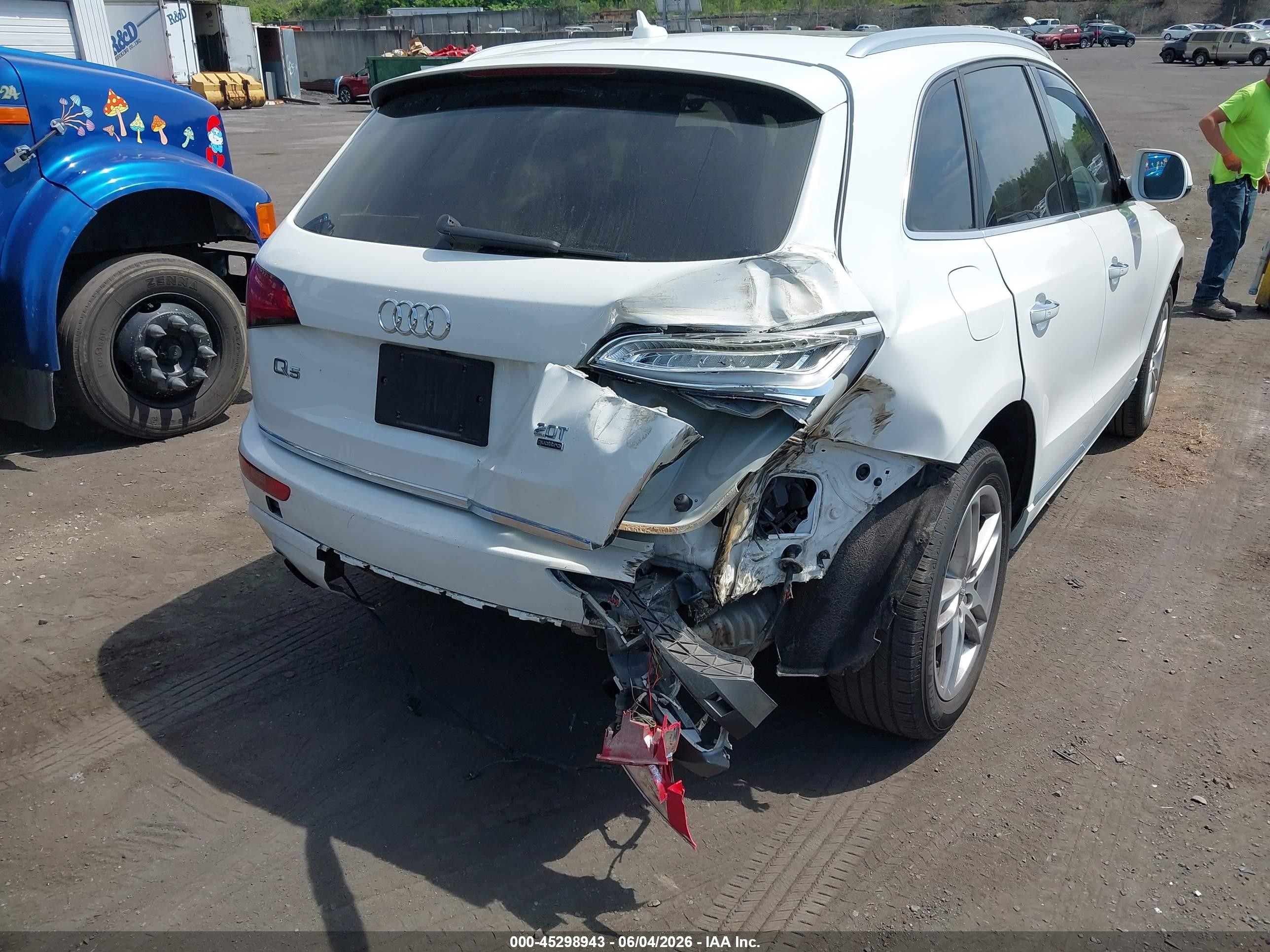 2015 Audi Q5 2.0t Premium White vin: WA1LFAFP2FA088942