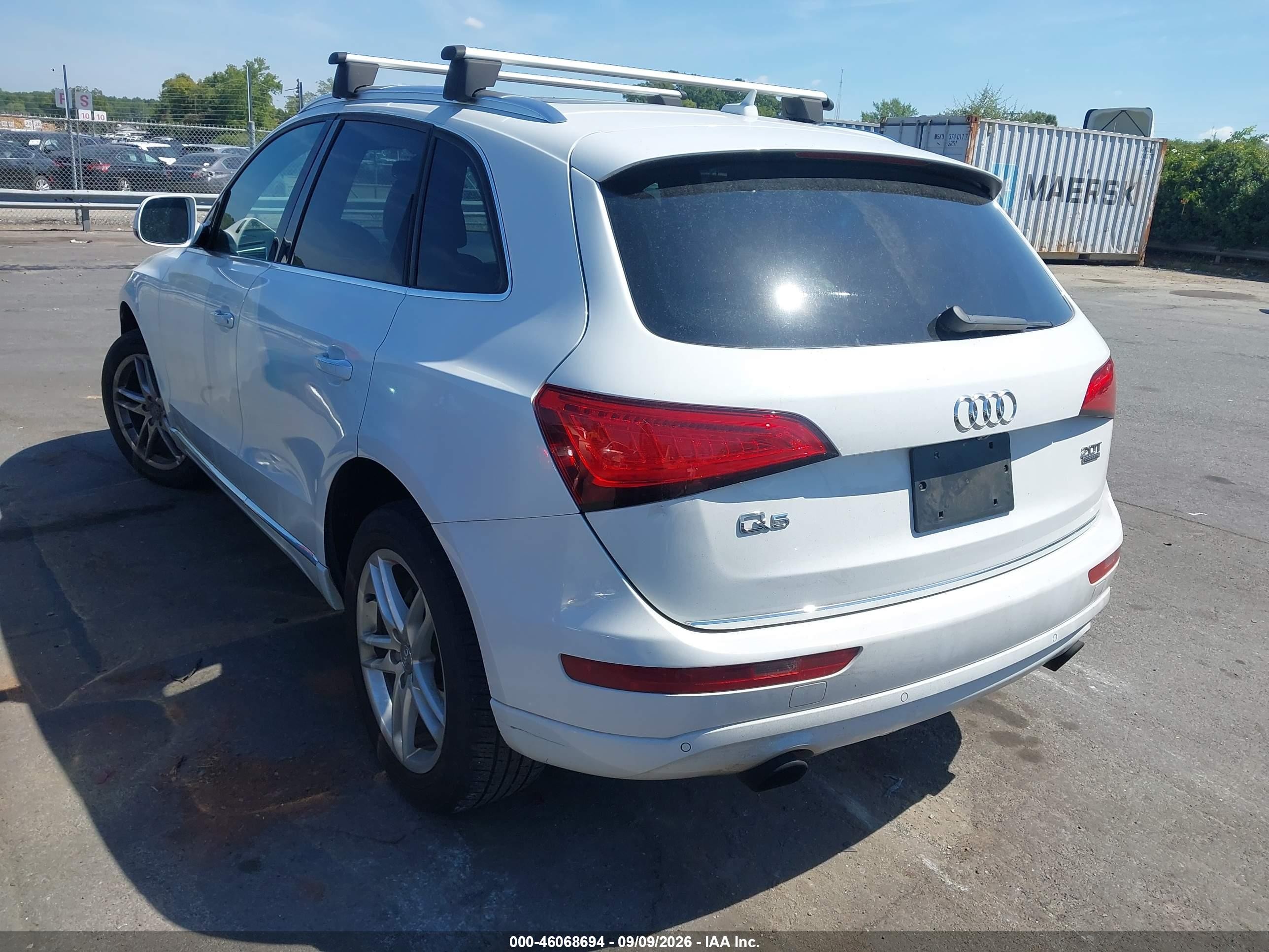 2015 Audi Q5 2.0t Premium White vin: WA1LFAFP2FA104430