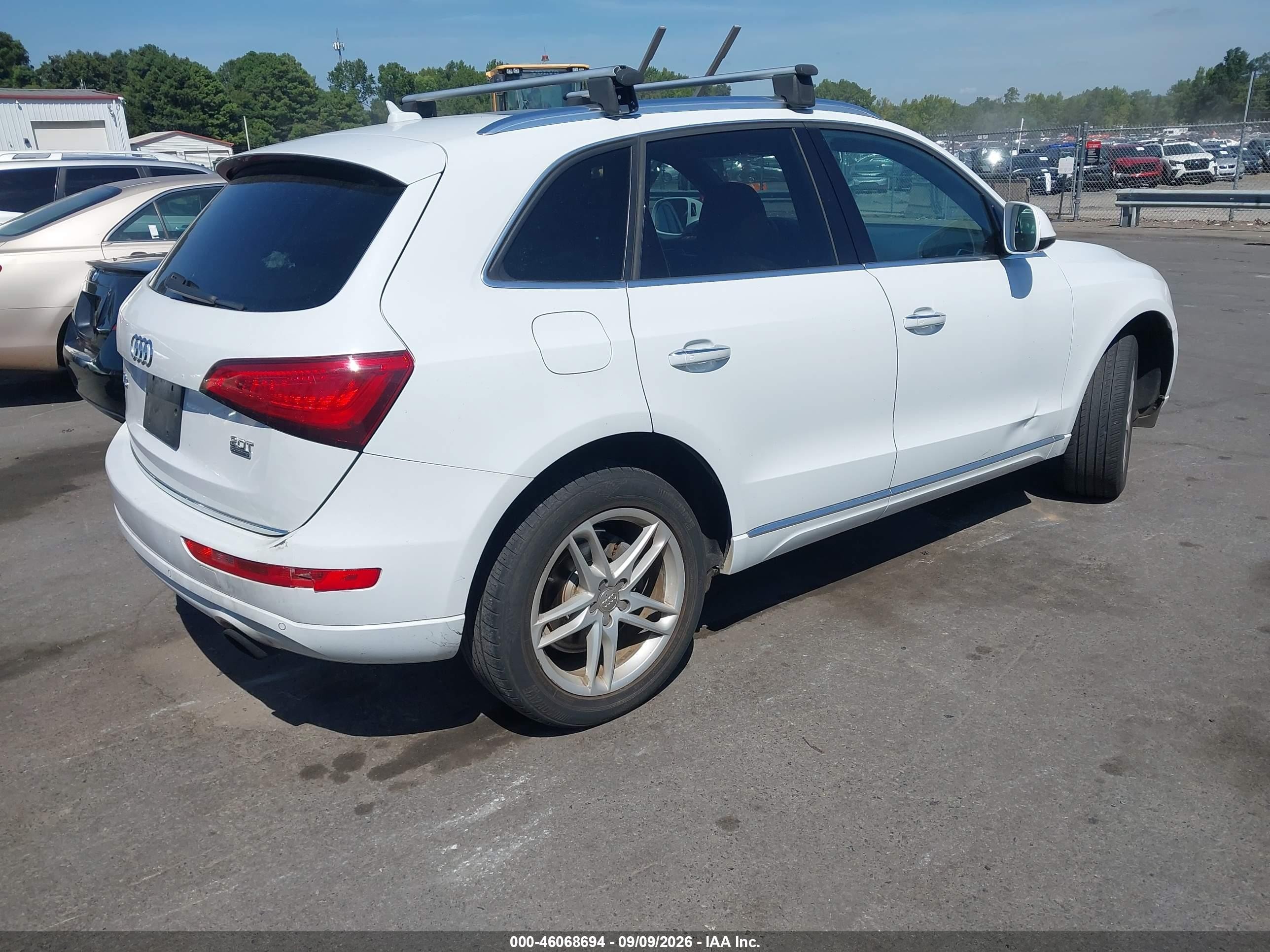 2015 Audi Q5 2.0t Premium White vin: WA1LFAFP2FA104430