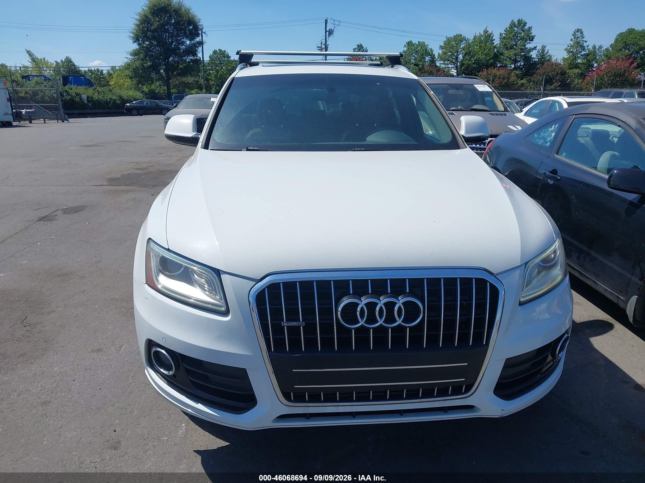 2015 Audi Q5 2.0t Premium White vin: WA1LFAFP2FA104430