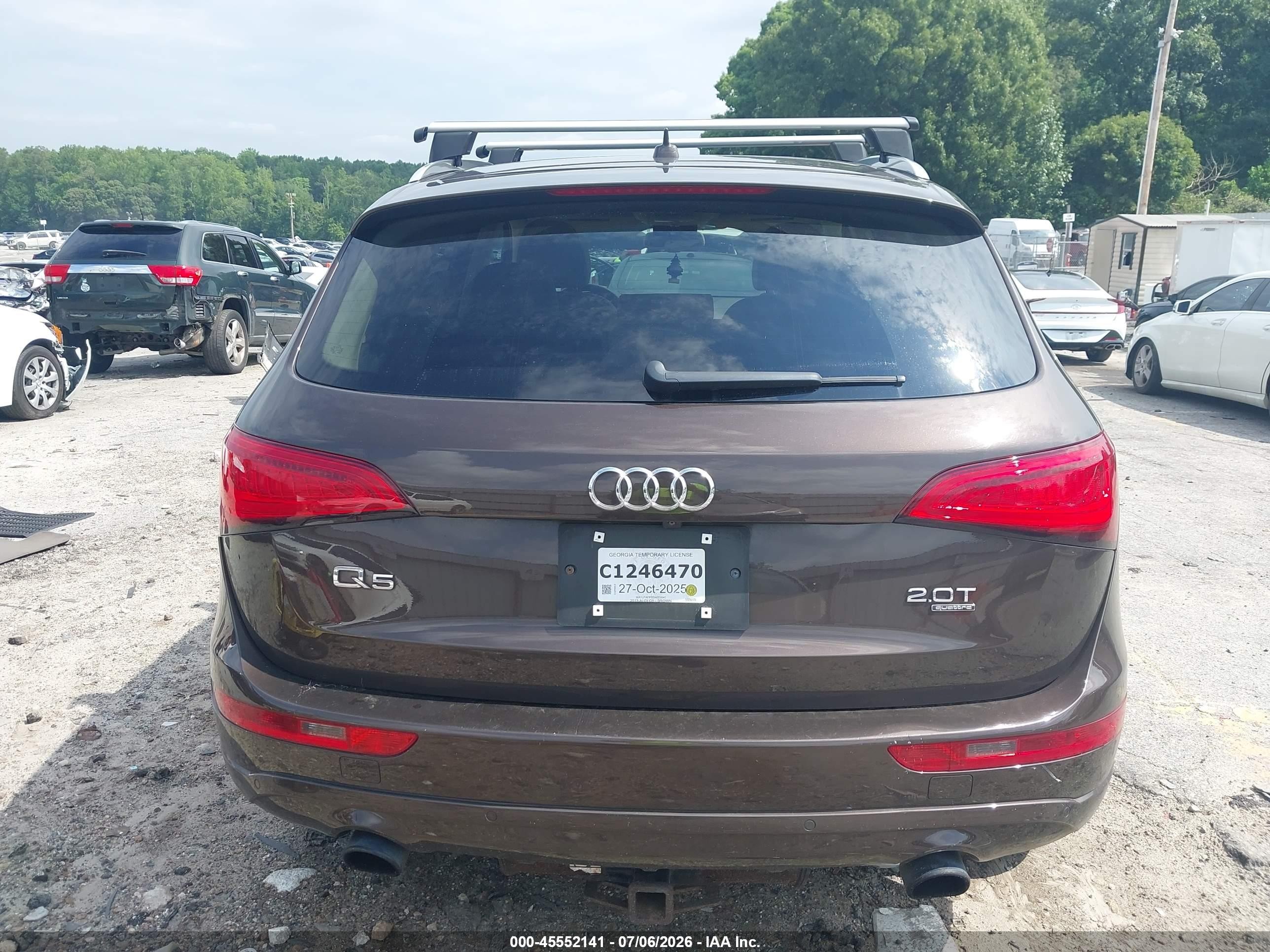 2013 Audi Q5 2.0t Premium Коричневый vin: WA1LFAFP3DA025040