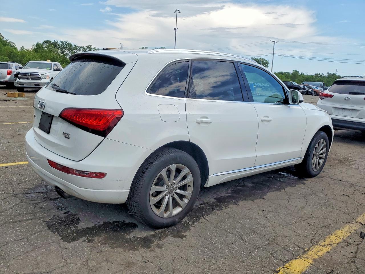 2013 Audi Q5 Premium Plus White vin: WA1LFAFP3DA036099