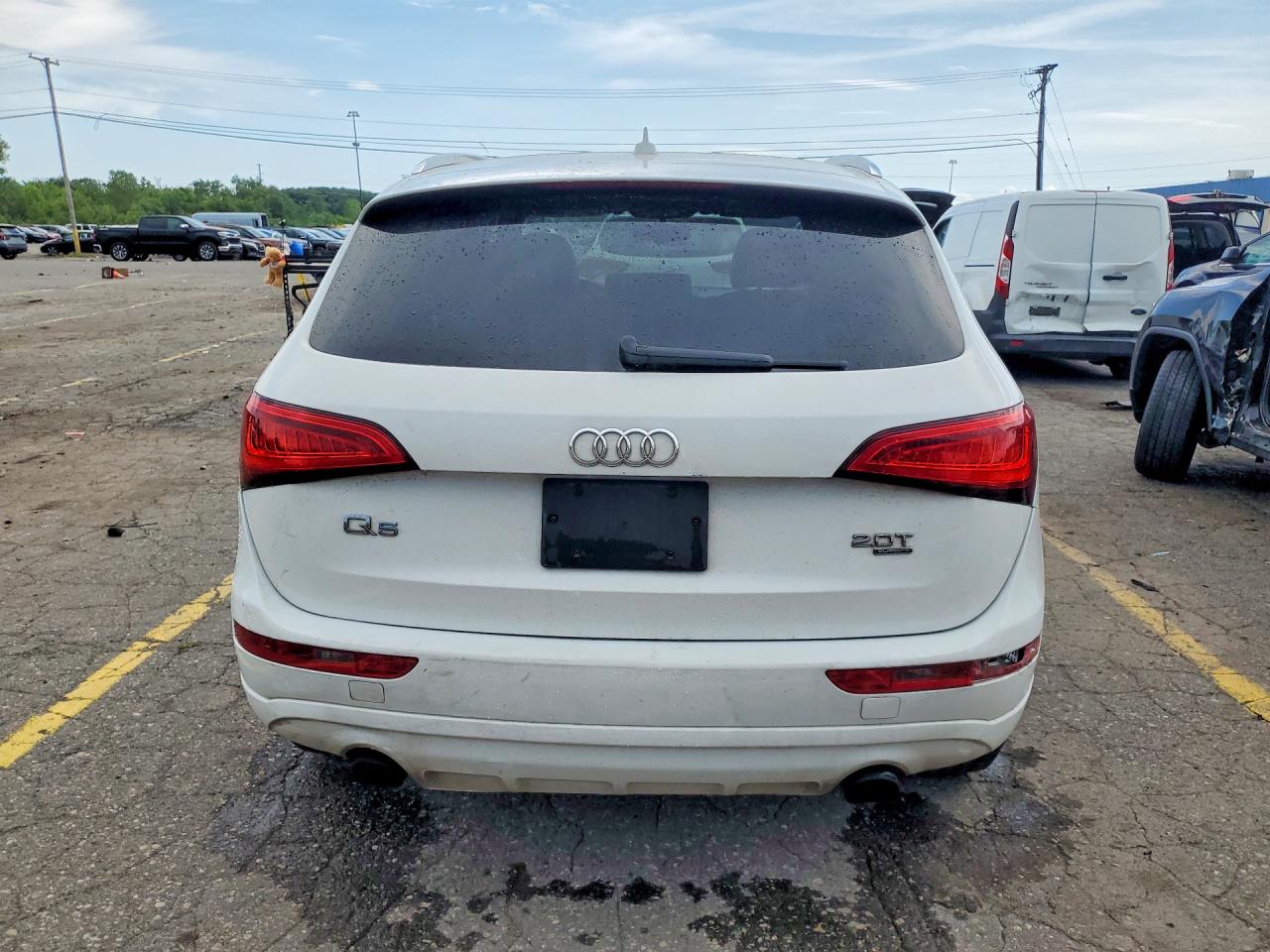 2013 Audi Q5 Premium Plus White vin: WA1LFAFP3DA036099