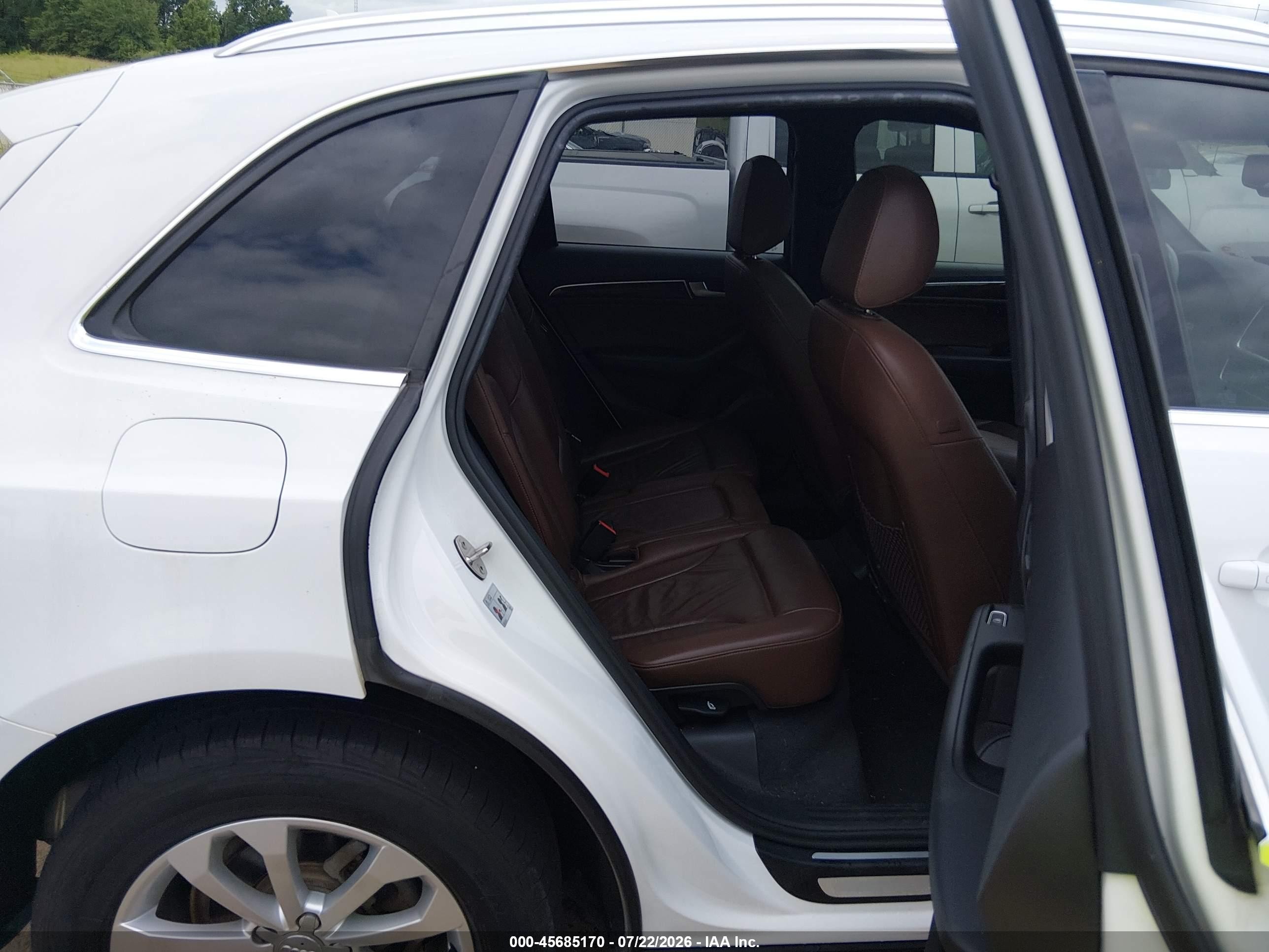 2013 Audi Q5 2.0t Premium White vin: WA1LFAFP3DA086257