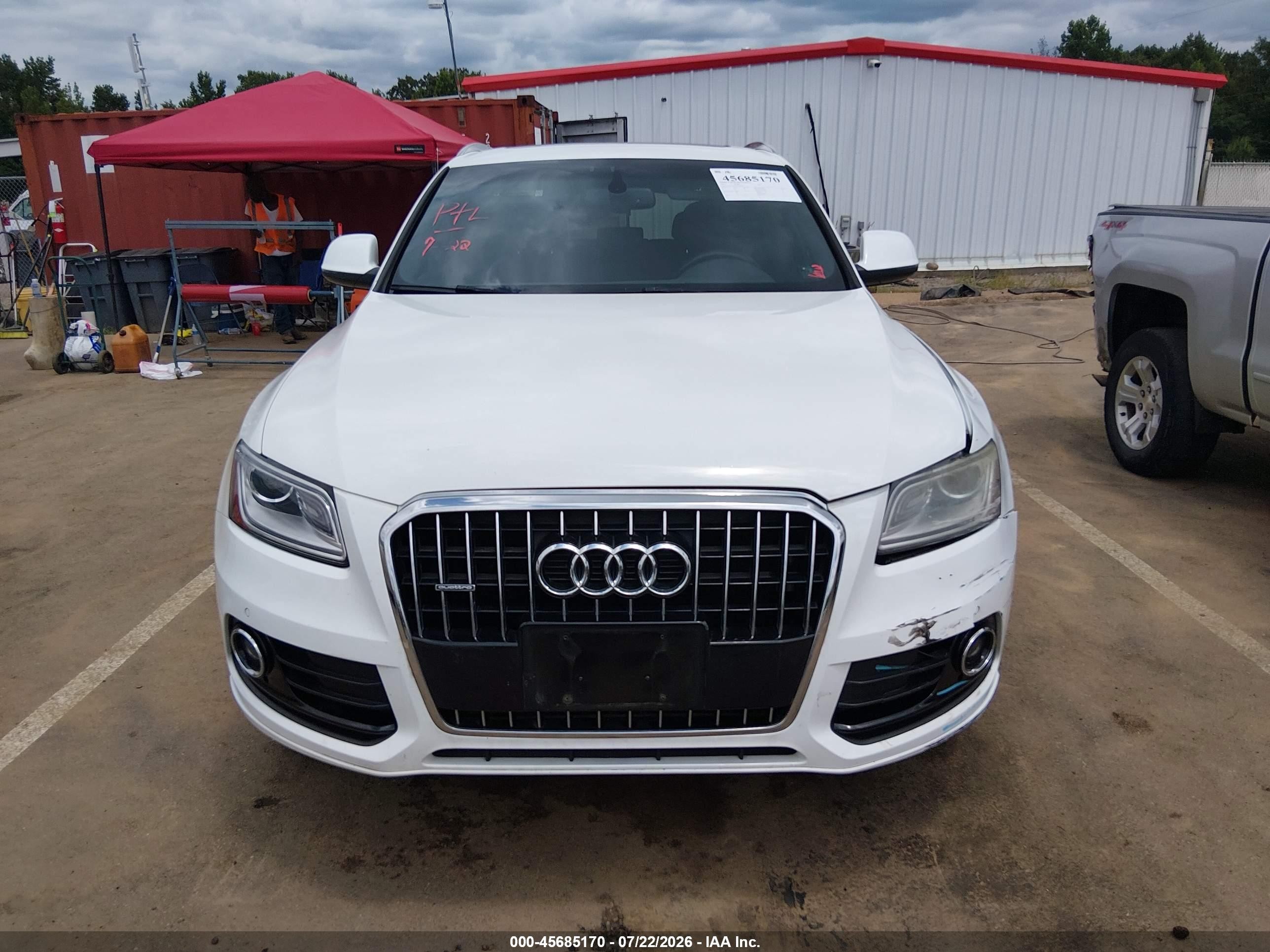 2013 Audi Q5 2.0t Premium White vin: WA1LFAFP3DA086257