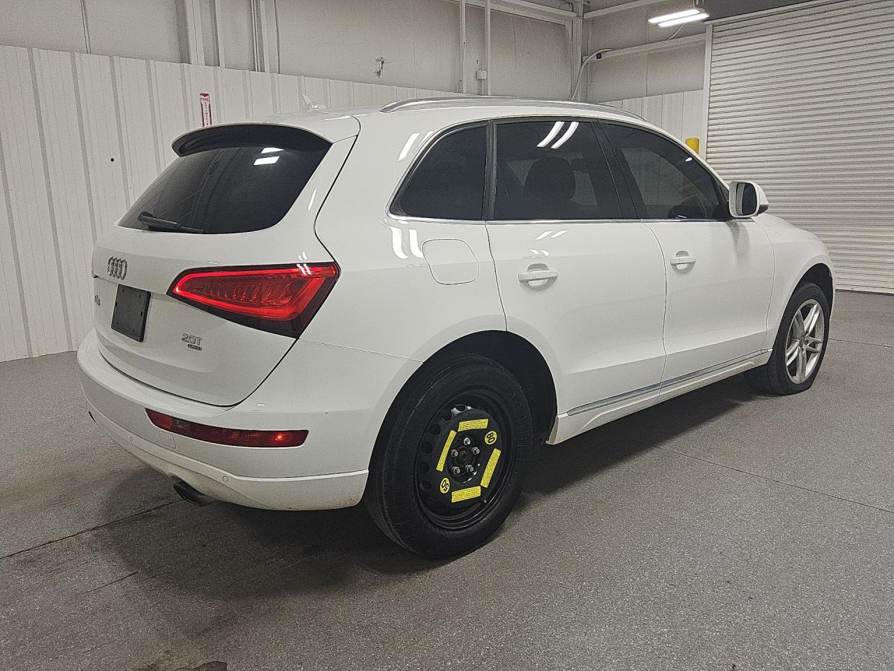 2014 Audi Q5 Premium Plus White vin: WA1LFAFP3EA029090 Damage: Spare Tire, Worn, Replacement Required