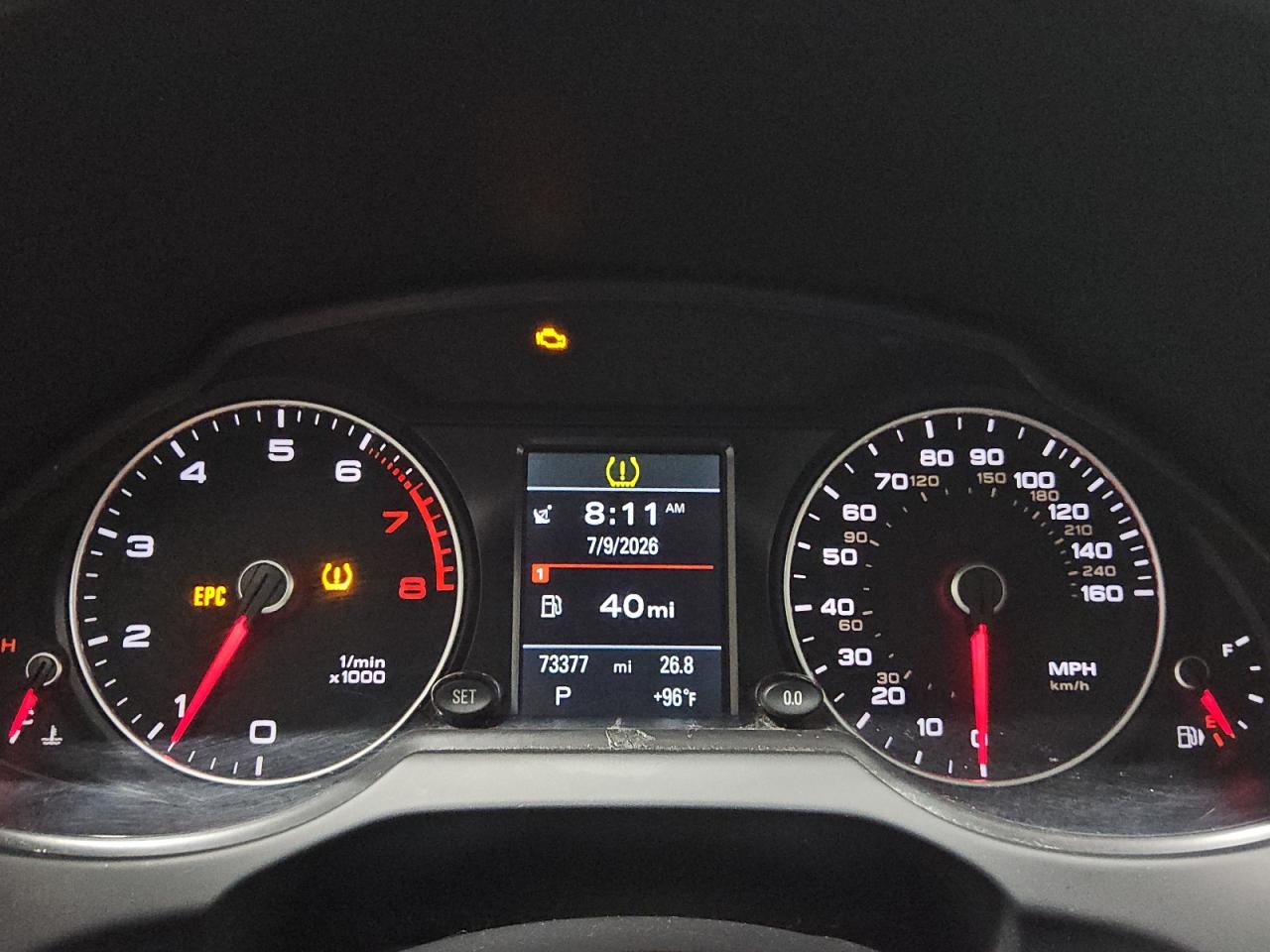 2014 Audi Q5 Premium Plus White vin: WA1LFAFP3EA029090 Damage: Warning Light - Engine, On, Unacceptable