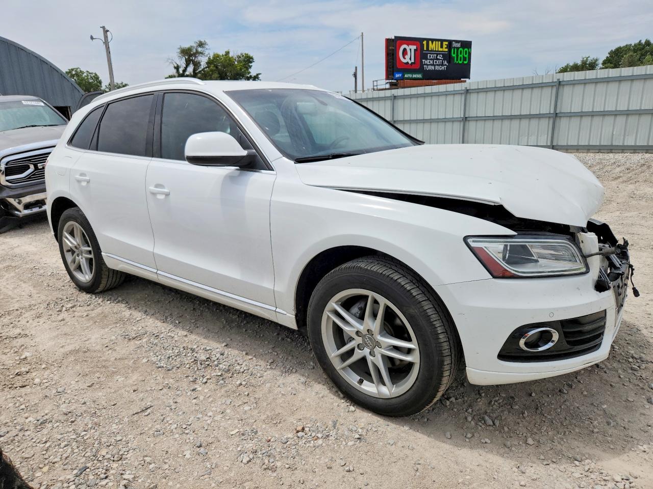 2014 Audi Q5 Premium Plus White vin: WA1LFAFP3EA047282