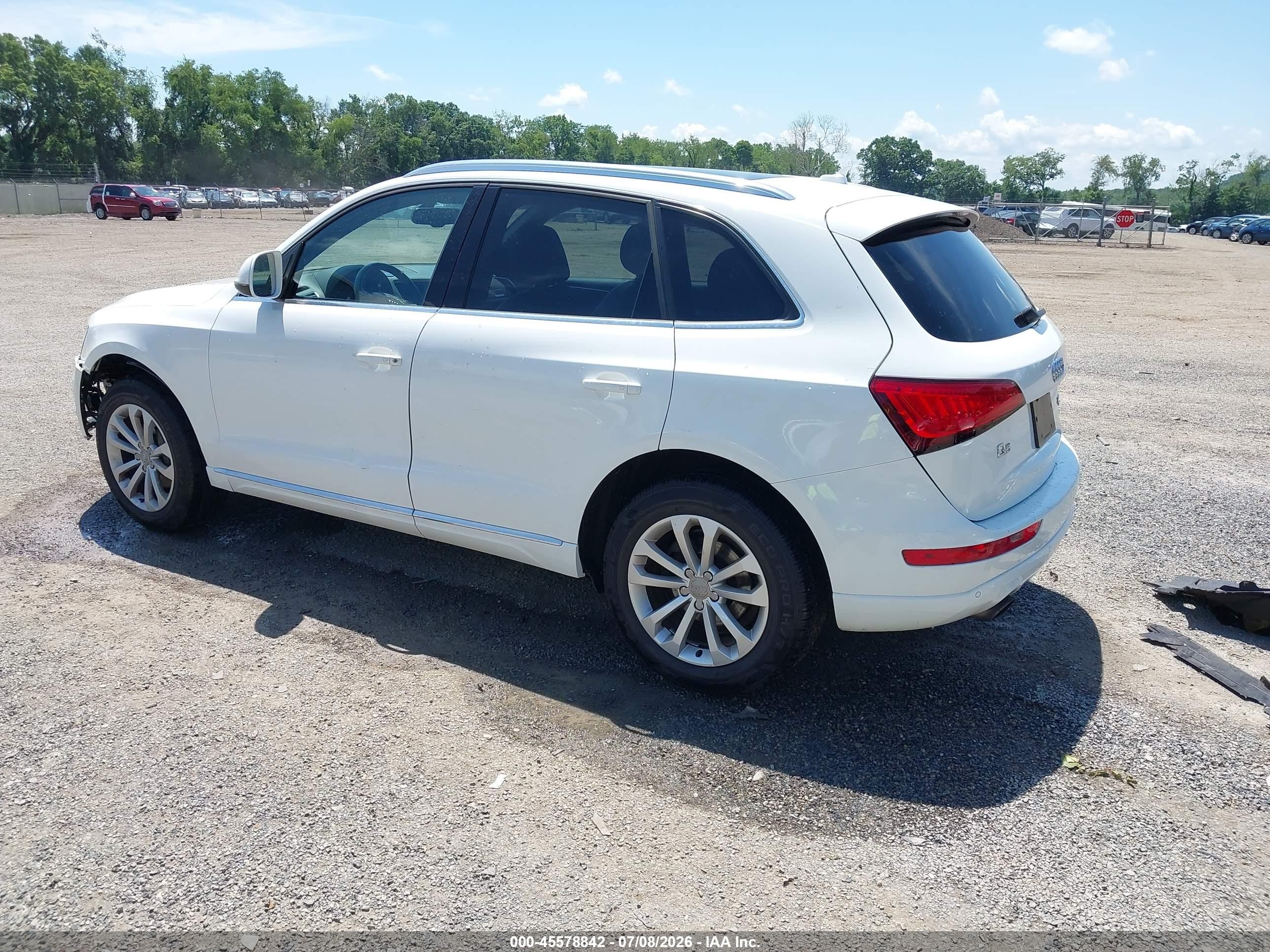 2014 Audi Q5 2.0t Premium White vin: WA1LFAFP3EA089130