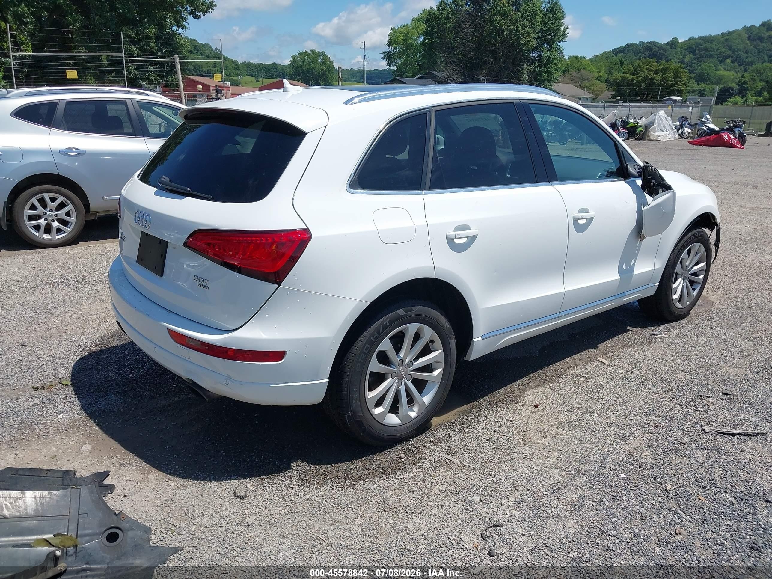 2014 Audi Q5 2.0t Premium White vin: WA1LFAFP3EA089130