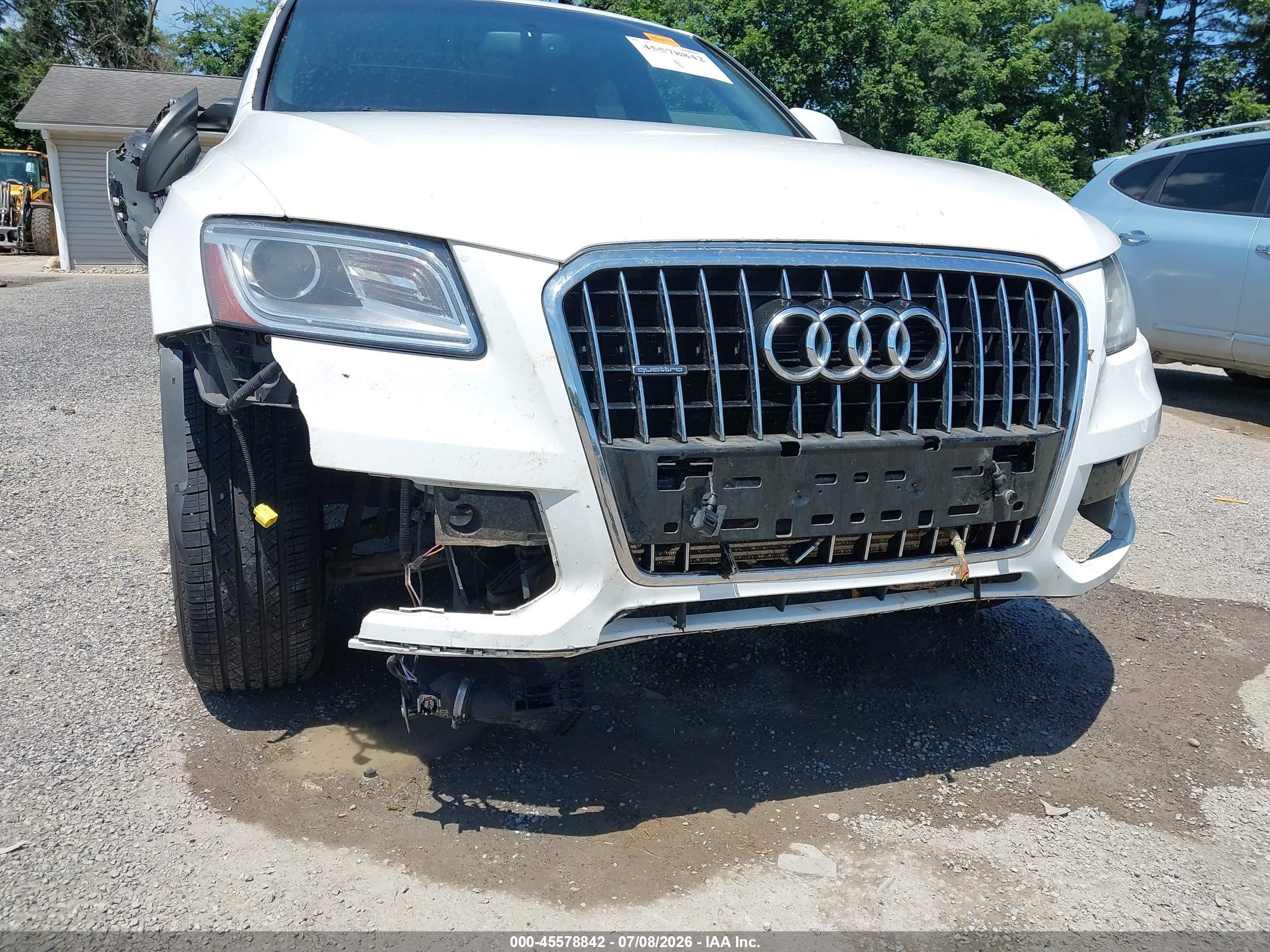 2014 Audi Q5 2.0t Premium White vin: WA1LFAFP3EA089130