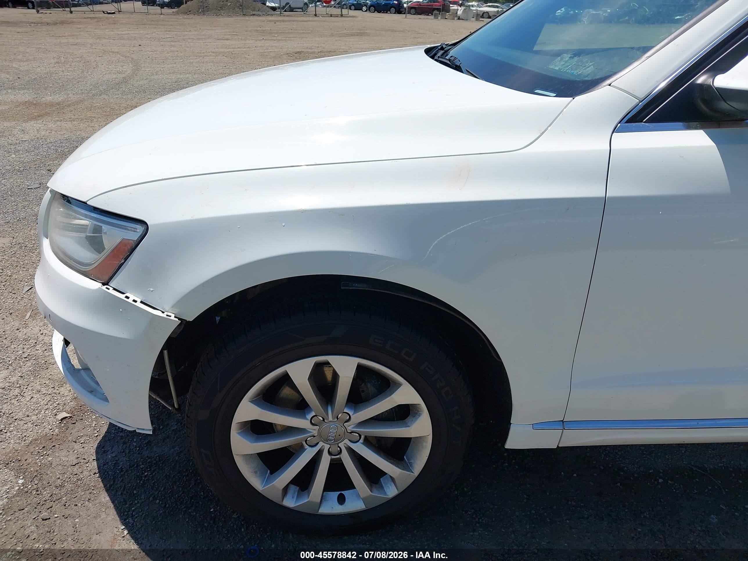 2014 Audi Q5 2.0t Premium White vin: WA1LFAFP3EA089130