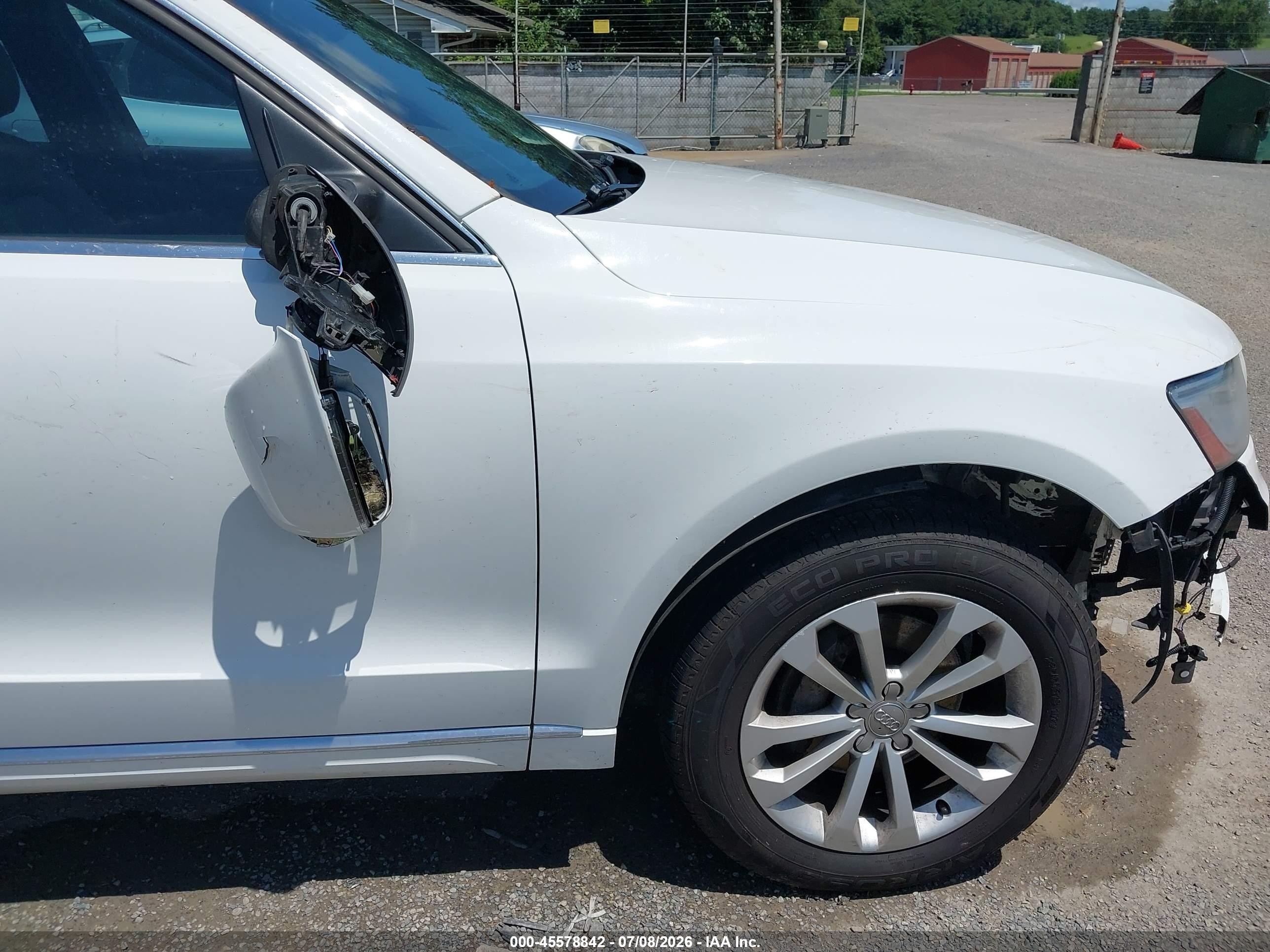 2014 Audi Q5 2.0t Premium White vin: WA1LFAFP3EA089130