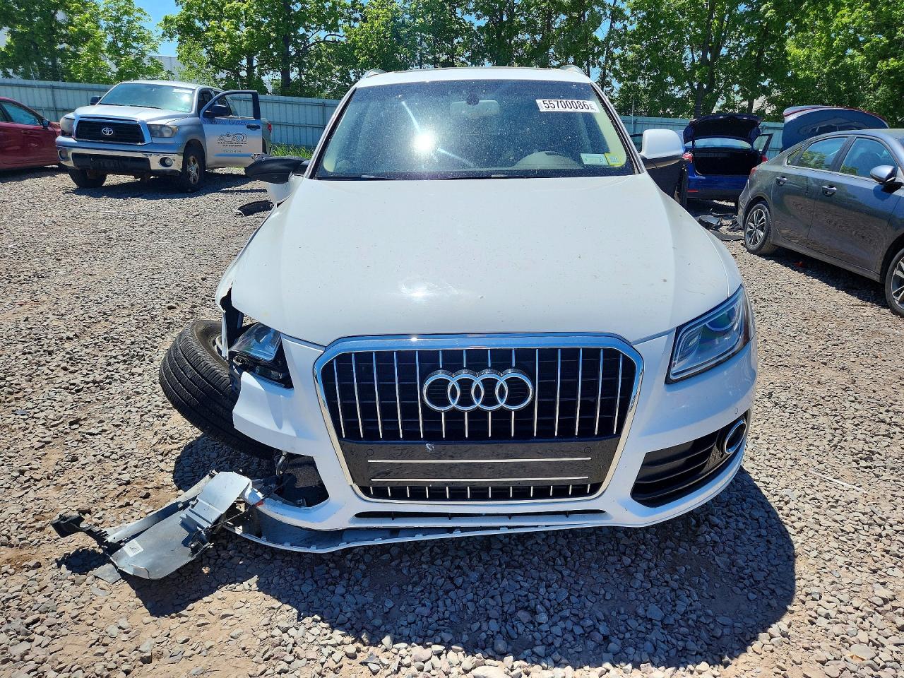2014 Audi Q5 Premium Plus White vin: WA1LFAFP3EA097745