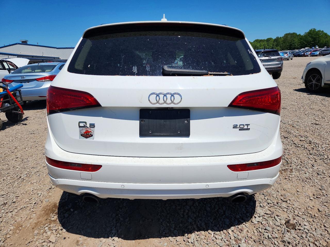 2014 Audi Q5 Premium Plus White vin: WA1LFAFP3EA097745