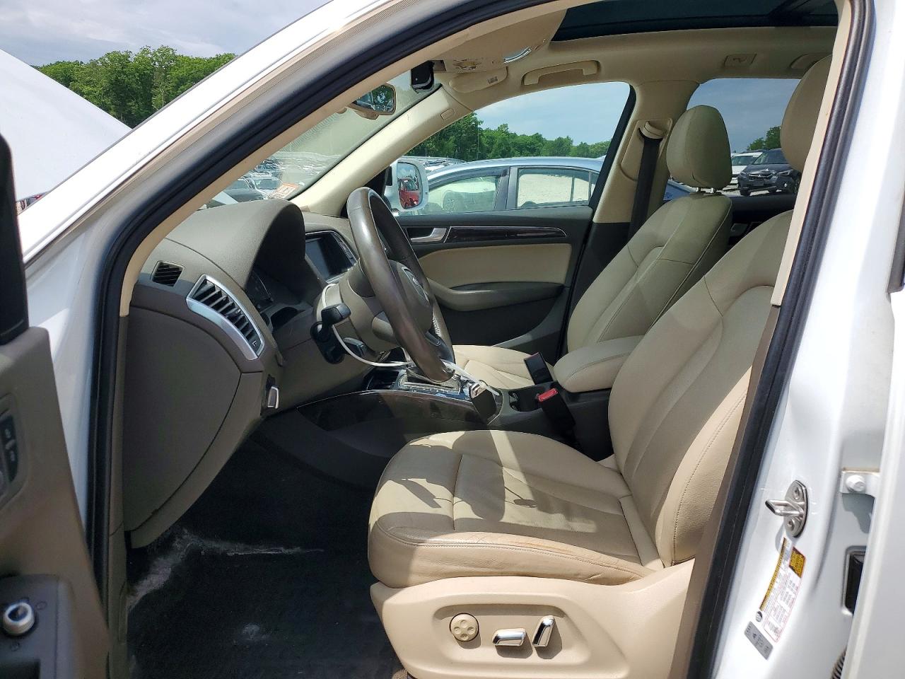 2014 Audi Q5 Premium Plus White vin: WA1LFAFP3EA113877