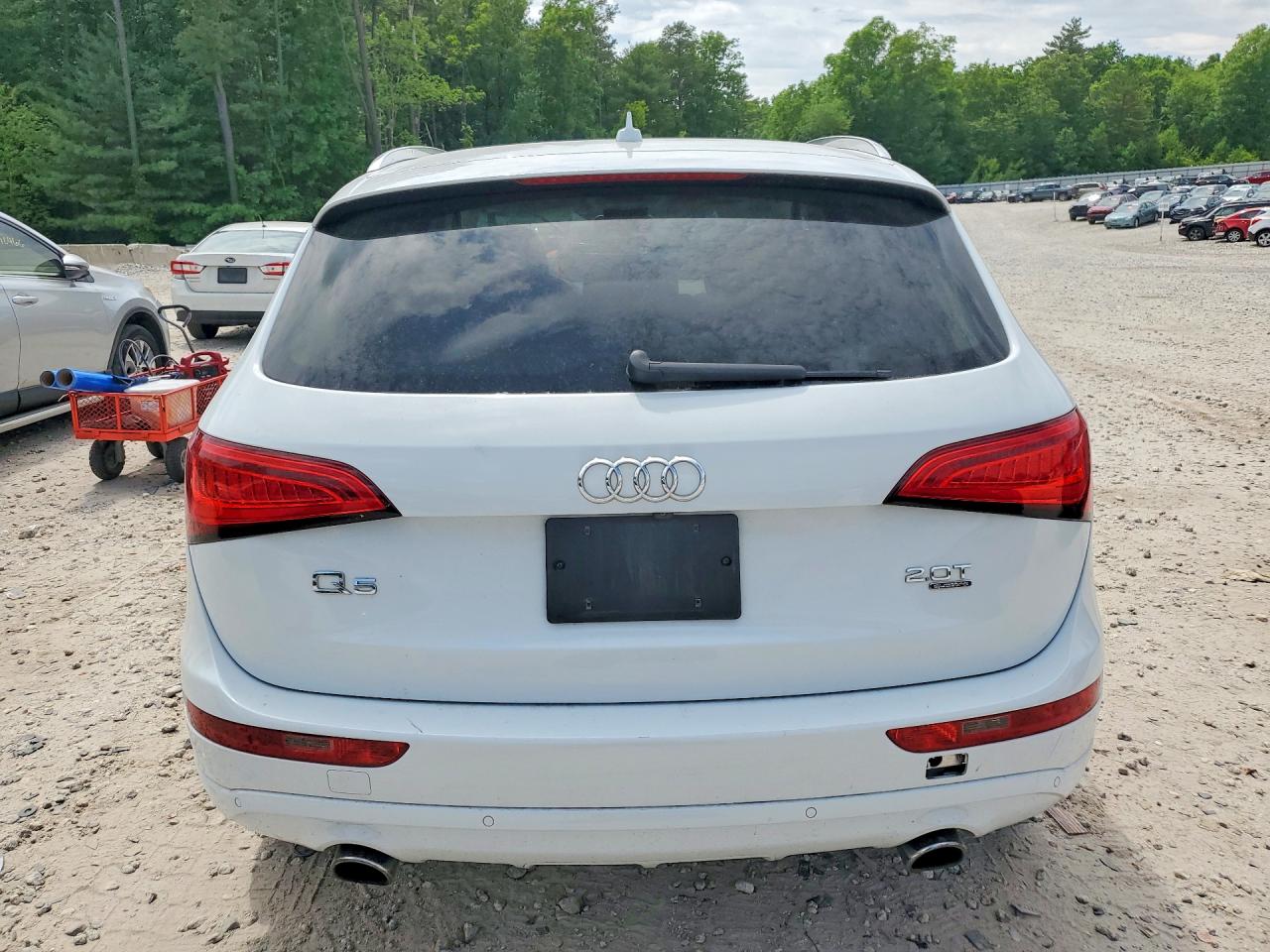2014 Audi Q5 Premium Plus White vin: WA1LFAFP3EA113877