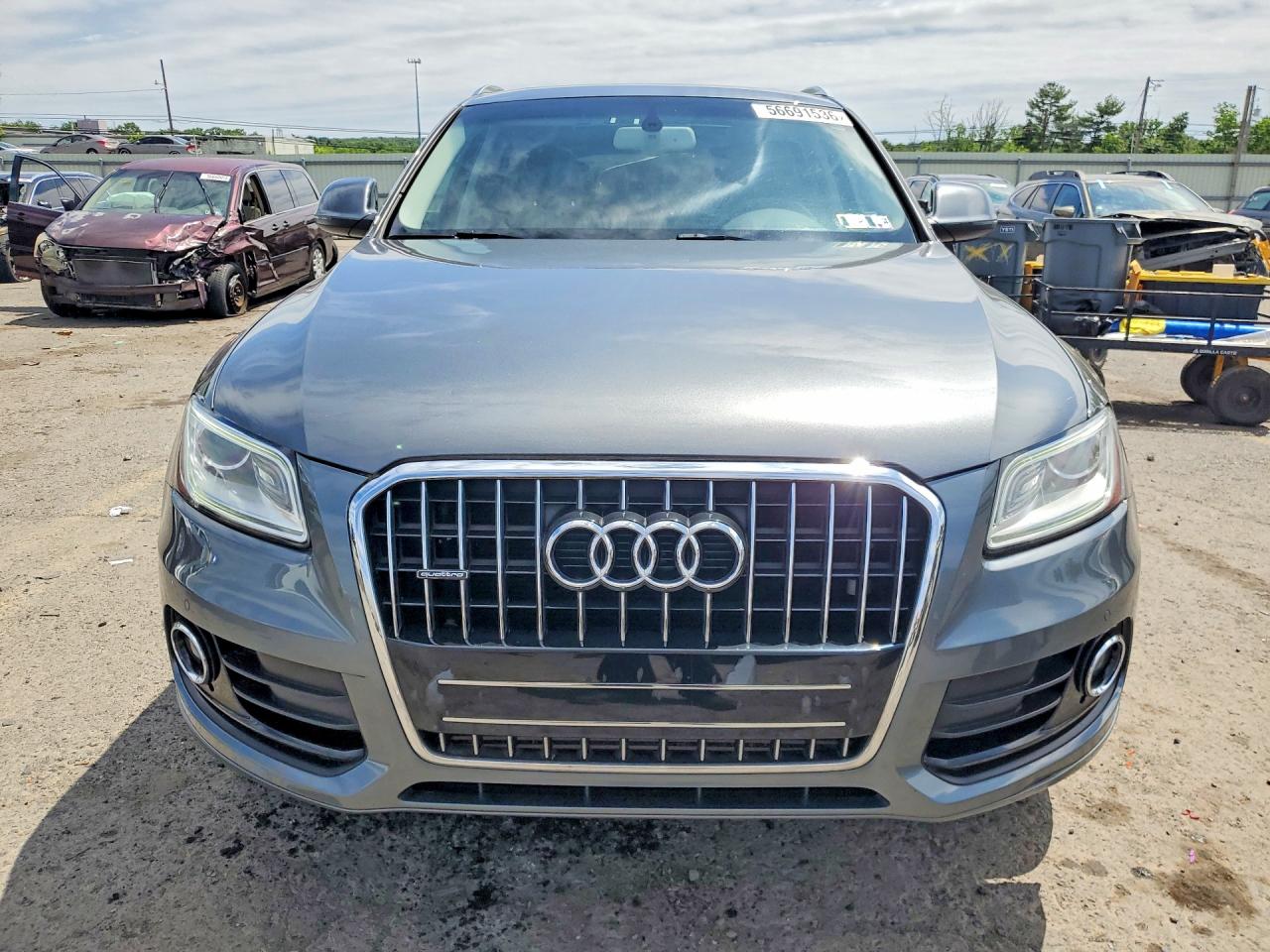 2015 Audi Q5 Premium Plus Gray vin: WA1LFAFP3FA058767