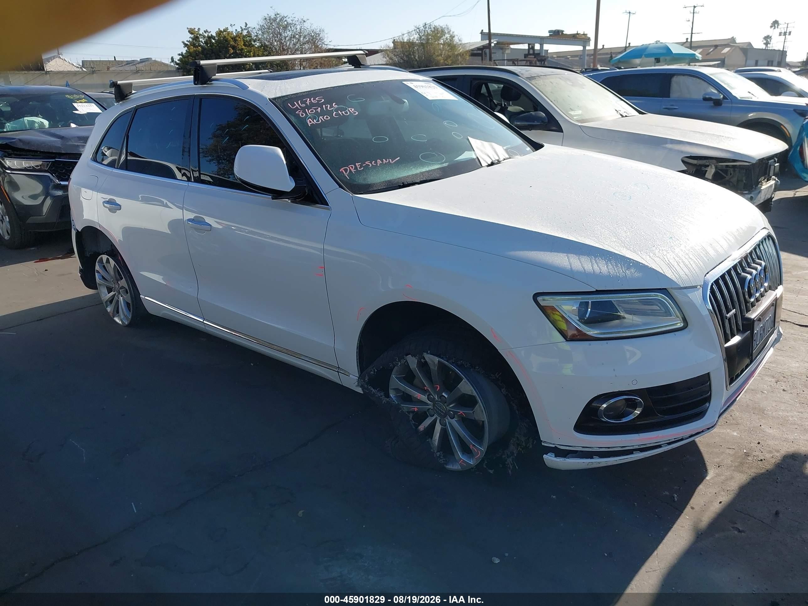 2015 Audi Q5 2.0t Premium White vin: WA1LFAFP3FA106011