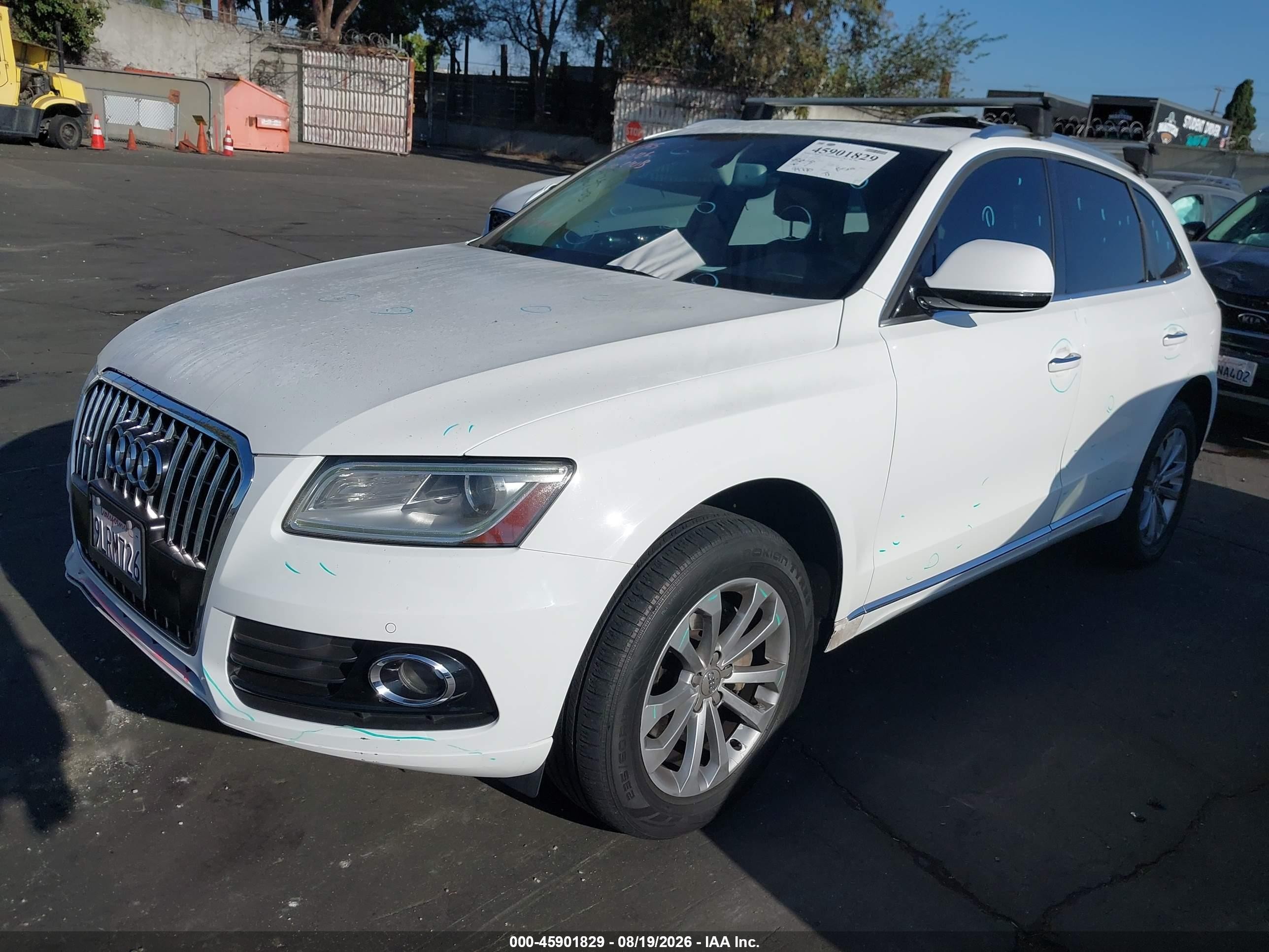 2015 Audi Q5 2.0t Premium White vin: WA1LFAFP3FA106011