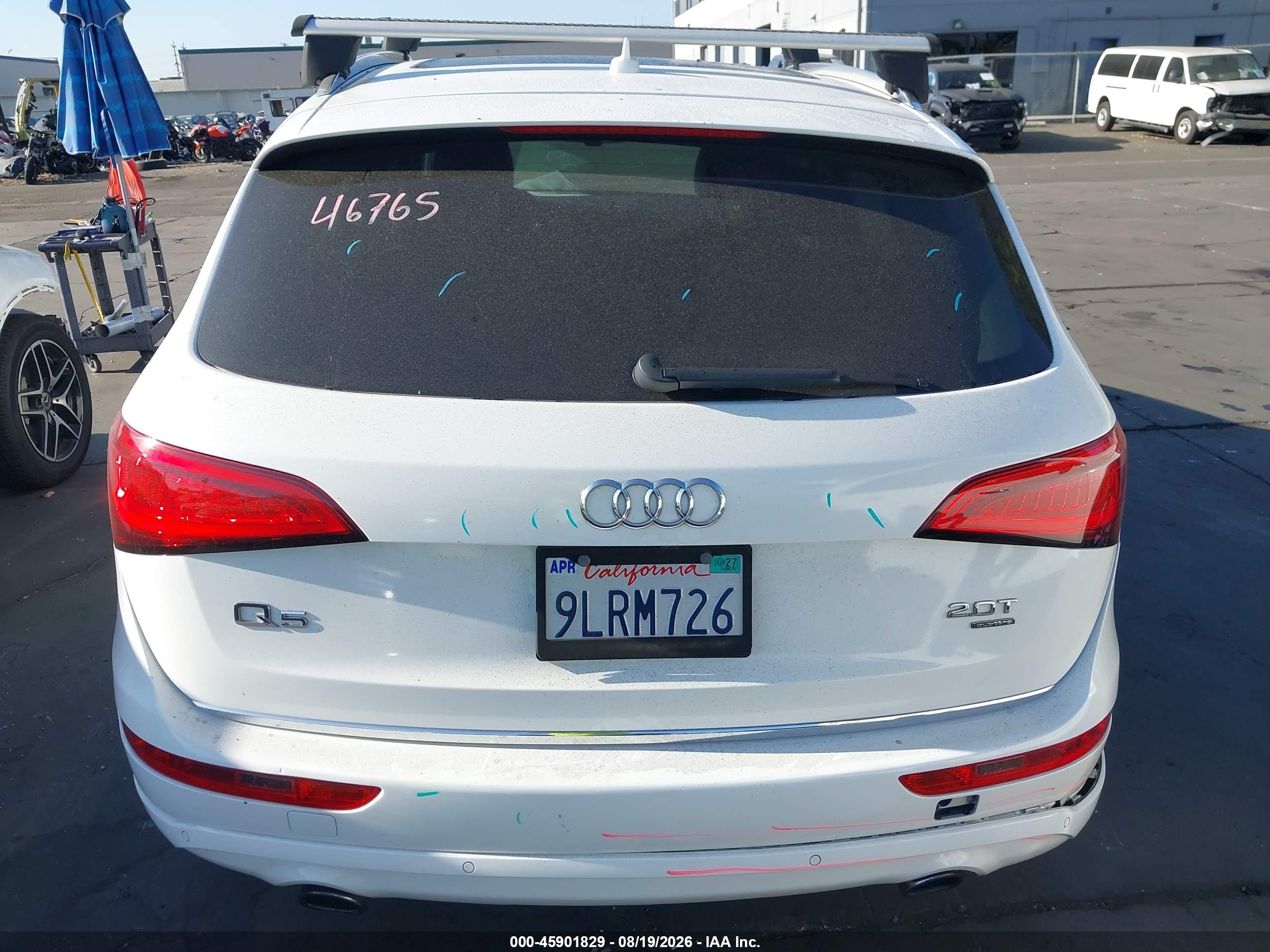 2015 Audi Q5 2.0t Premium White vin: WA1LFAFP3FA106011