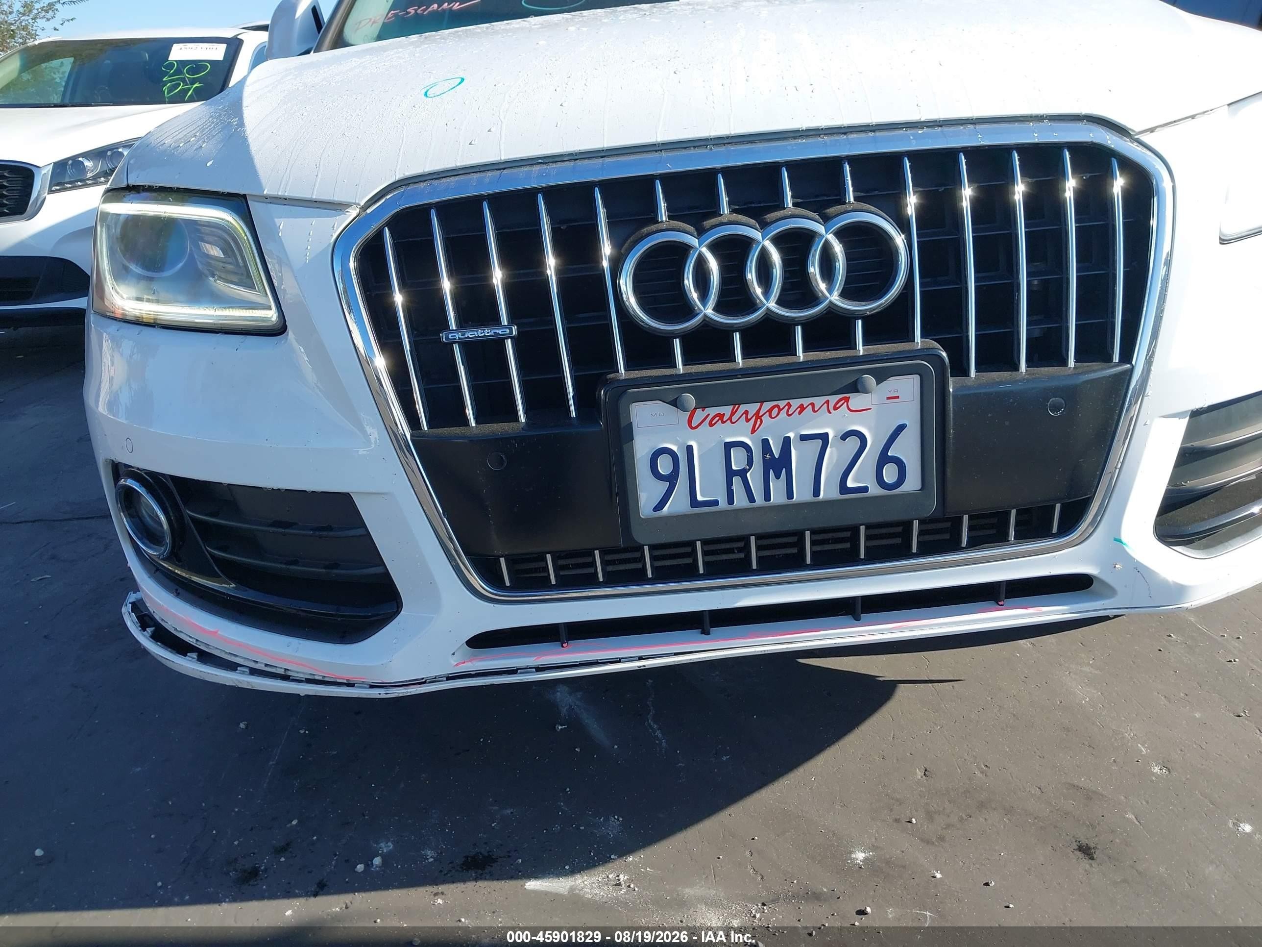 2015 Audi Q5 2.0t Premium White vin: WA1LFAFP3FA106011